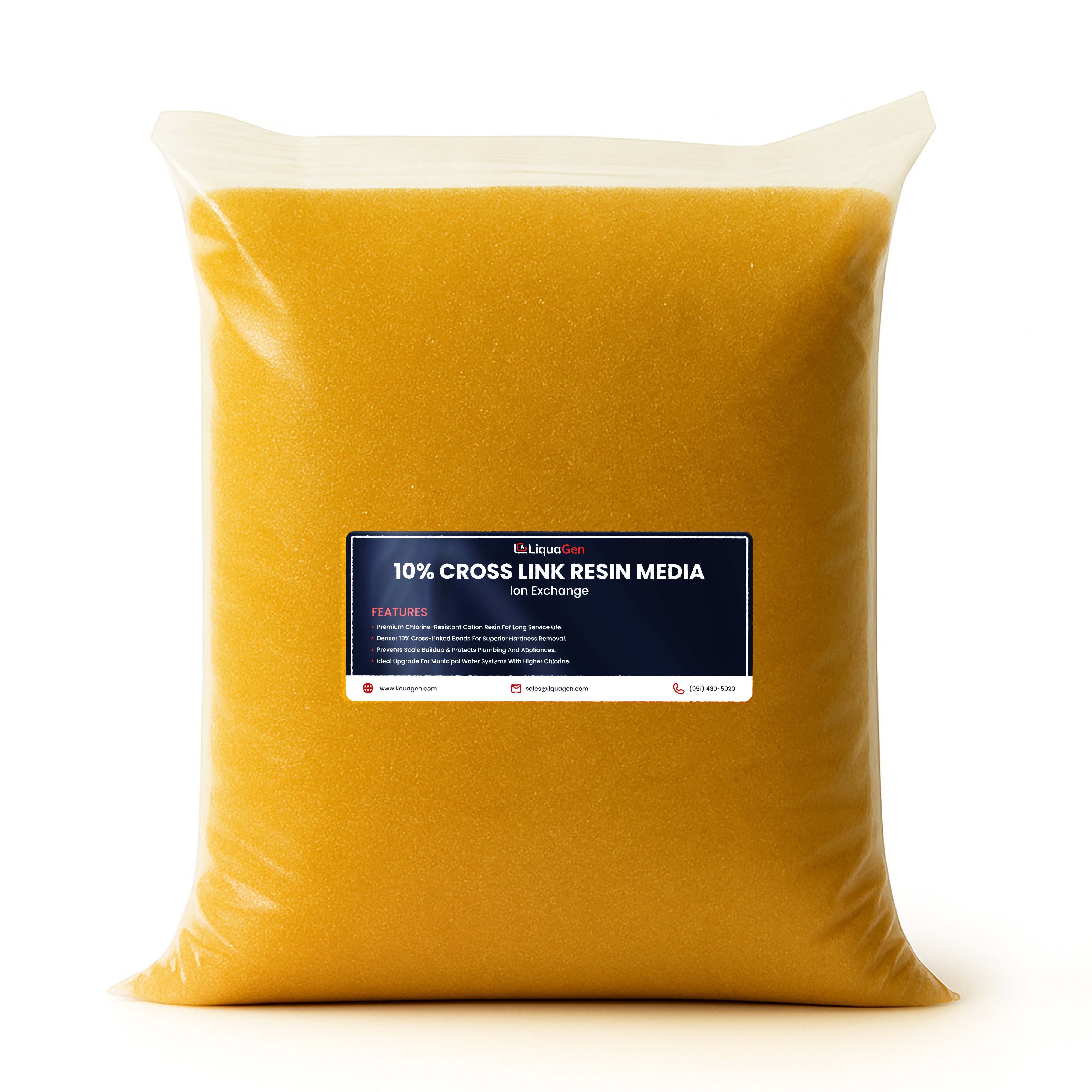 1/2 Cu.Ft. 10% Cross-Link Ion Exchange Resin – Replacement Media for Water Softeners