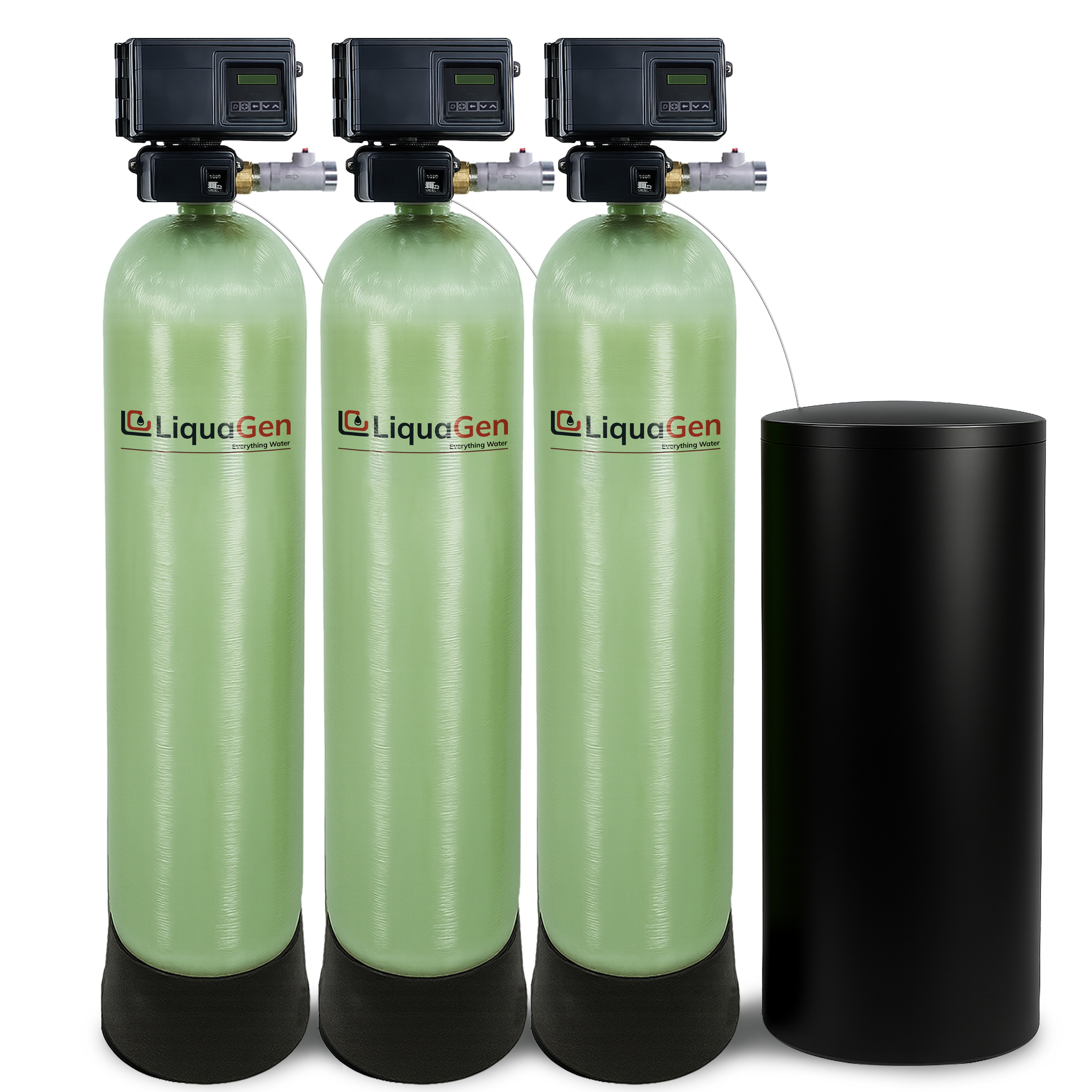 2" Triple Tank Commercial Water Softener - LiquaGen Water