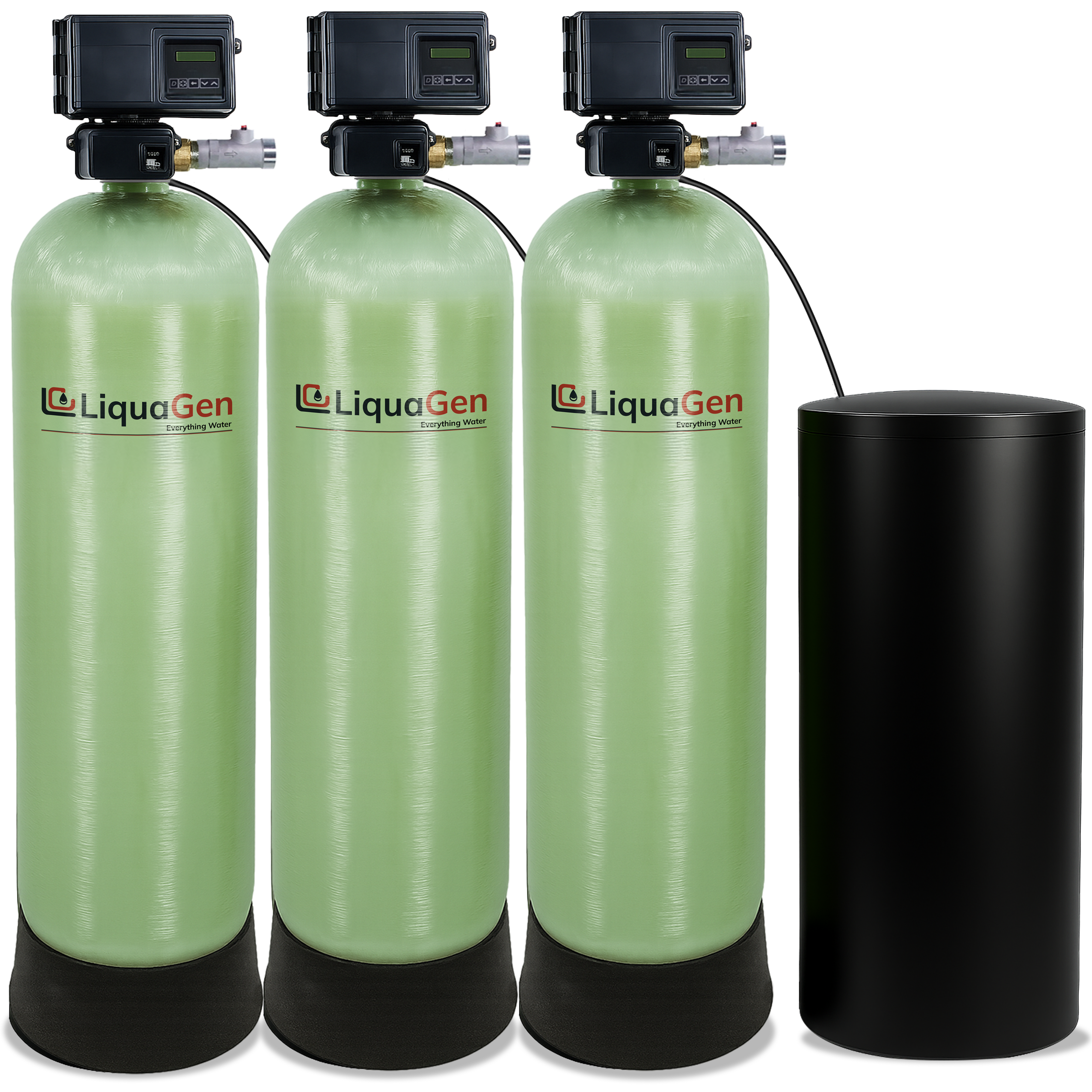 2" Triple Tank Commercial Water Softener - LiquaGen Water