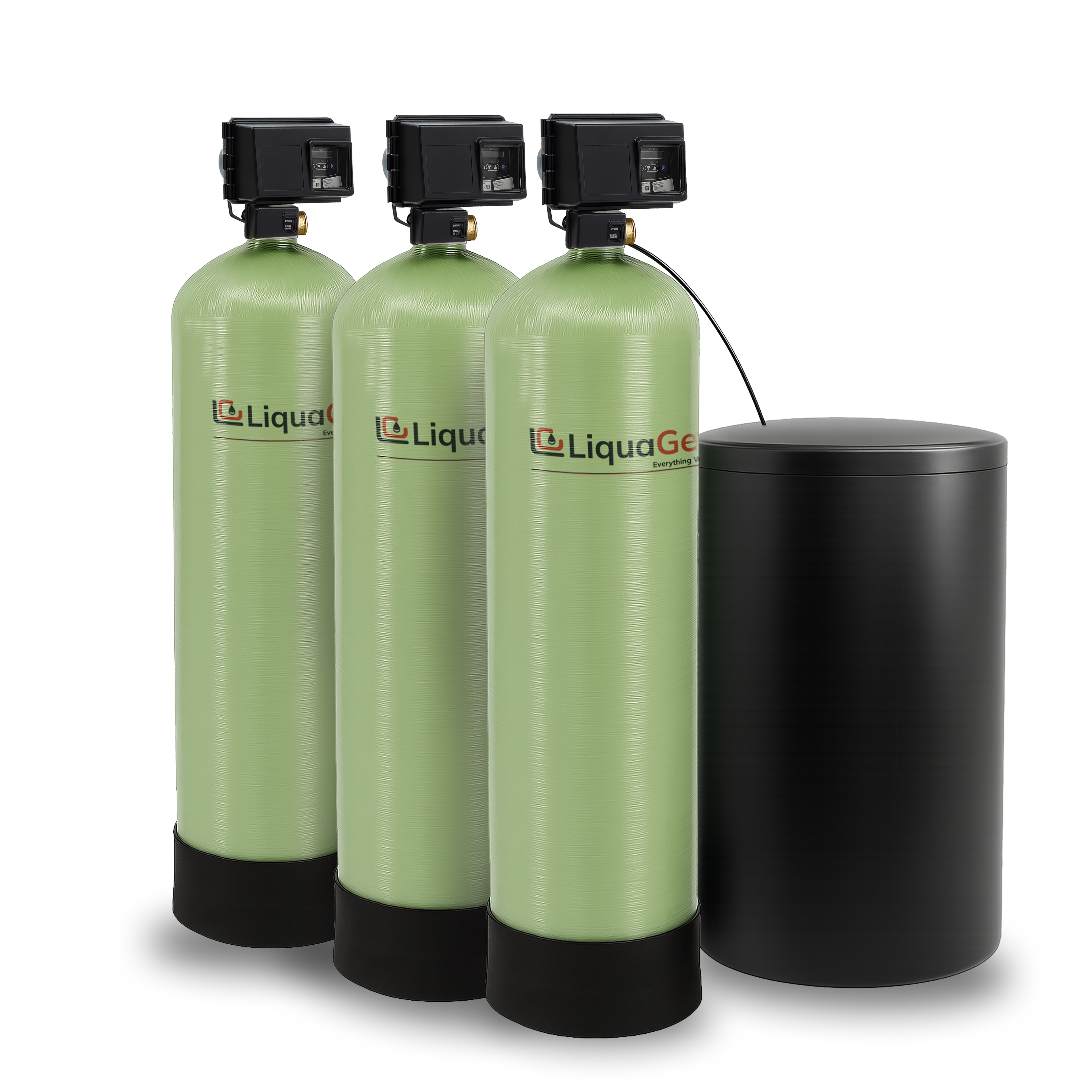 2" Triple Tank Commercial Water Softener - LiquaGen Water