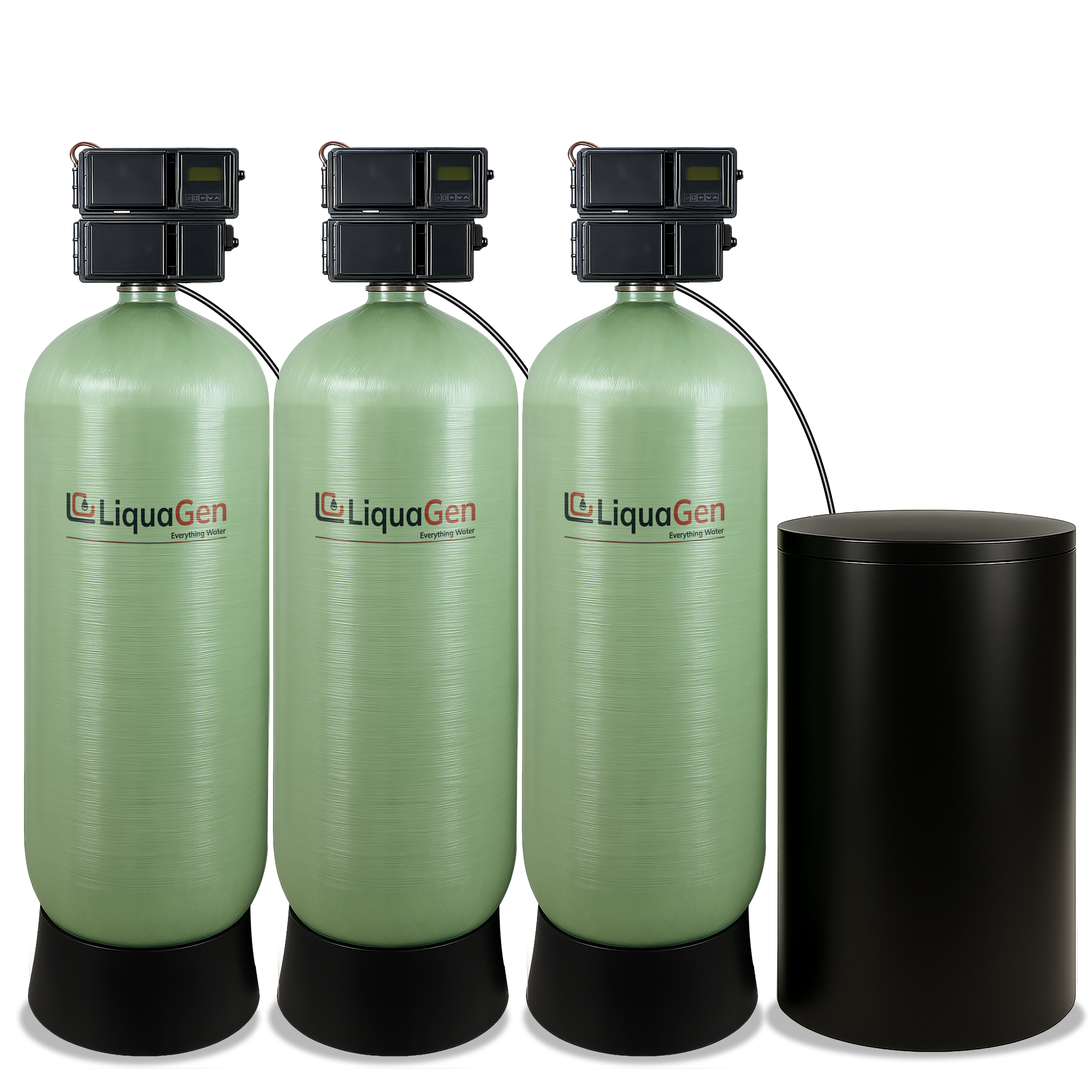 3" Triple Tank Commercial Water Softener - LiquaGen Water