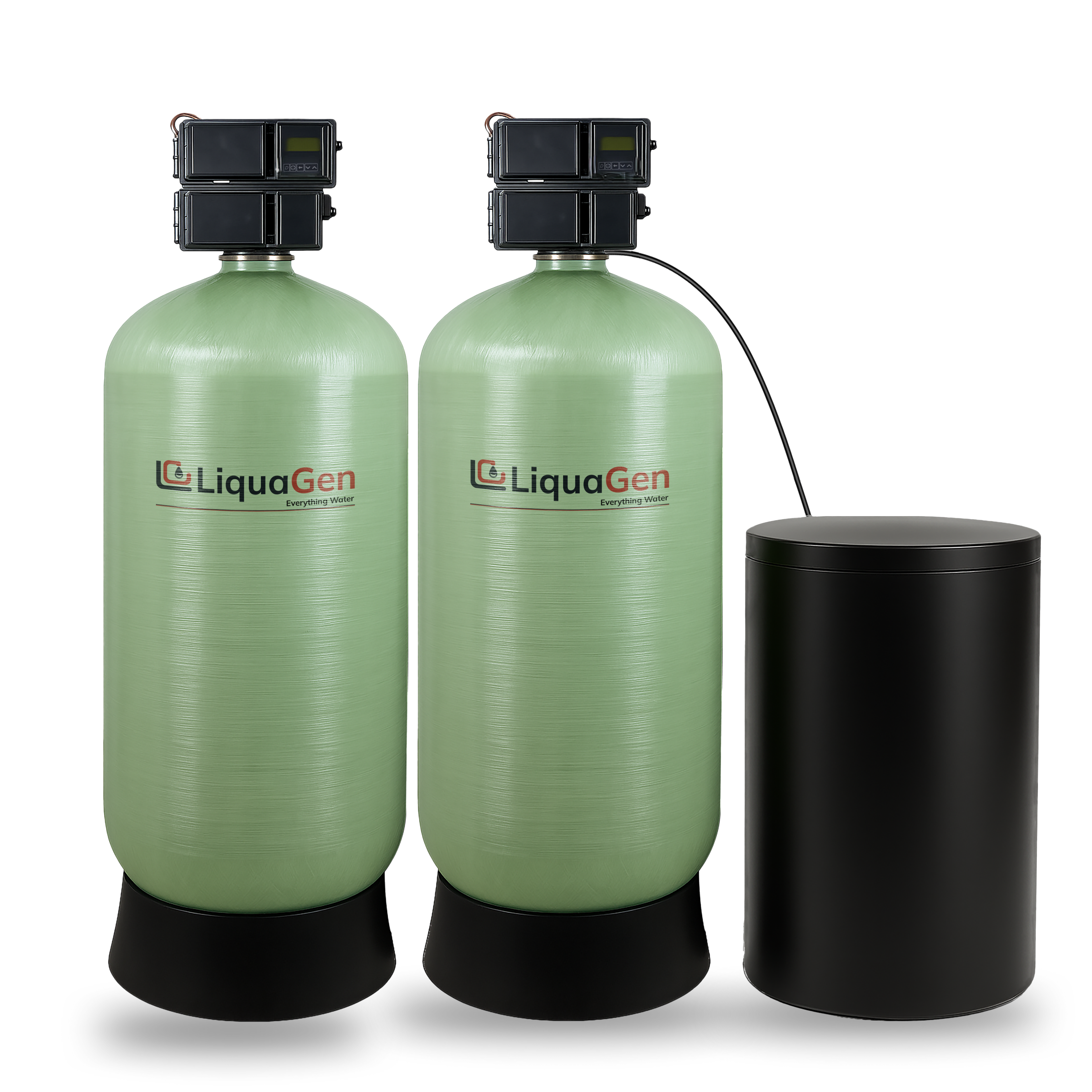 3" Dual Tank Commercial Water Softener - LiquaGen Water