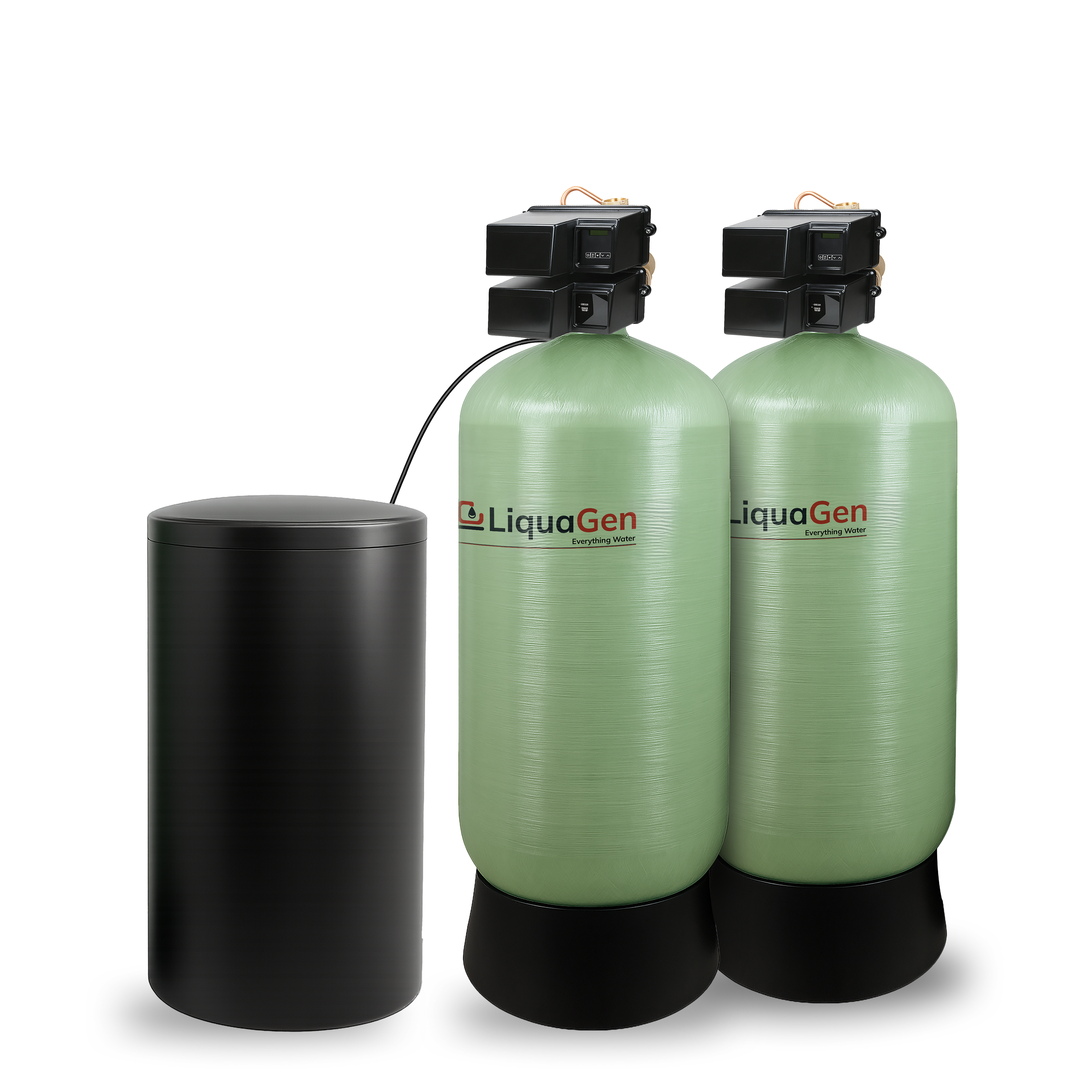 3" Dual Tank Commercial Water Softener - LiquaGen Water