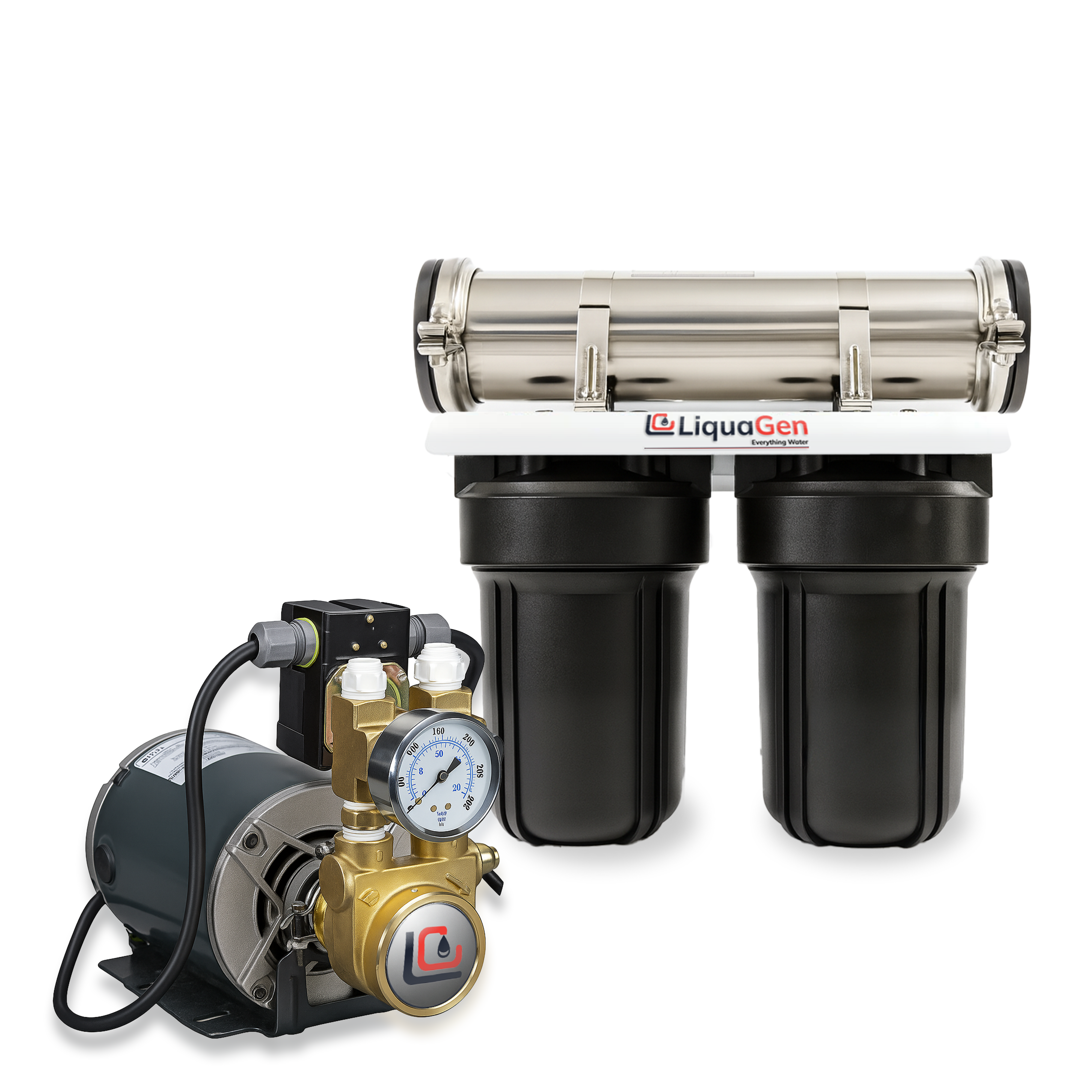 Commercial Hydroponics System 600GPD 4.5"x10" | 3 Stage Filtration - LiquaGen Water