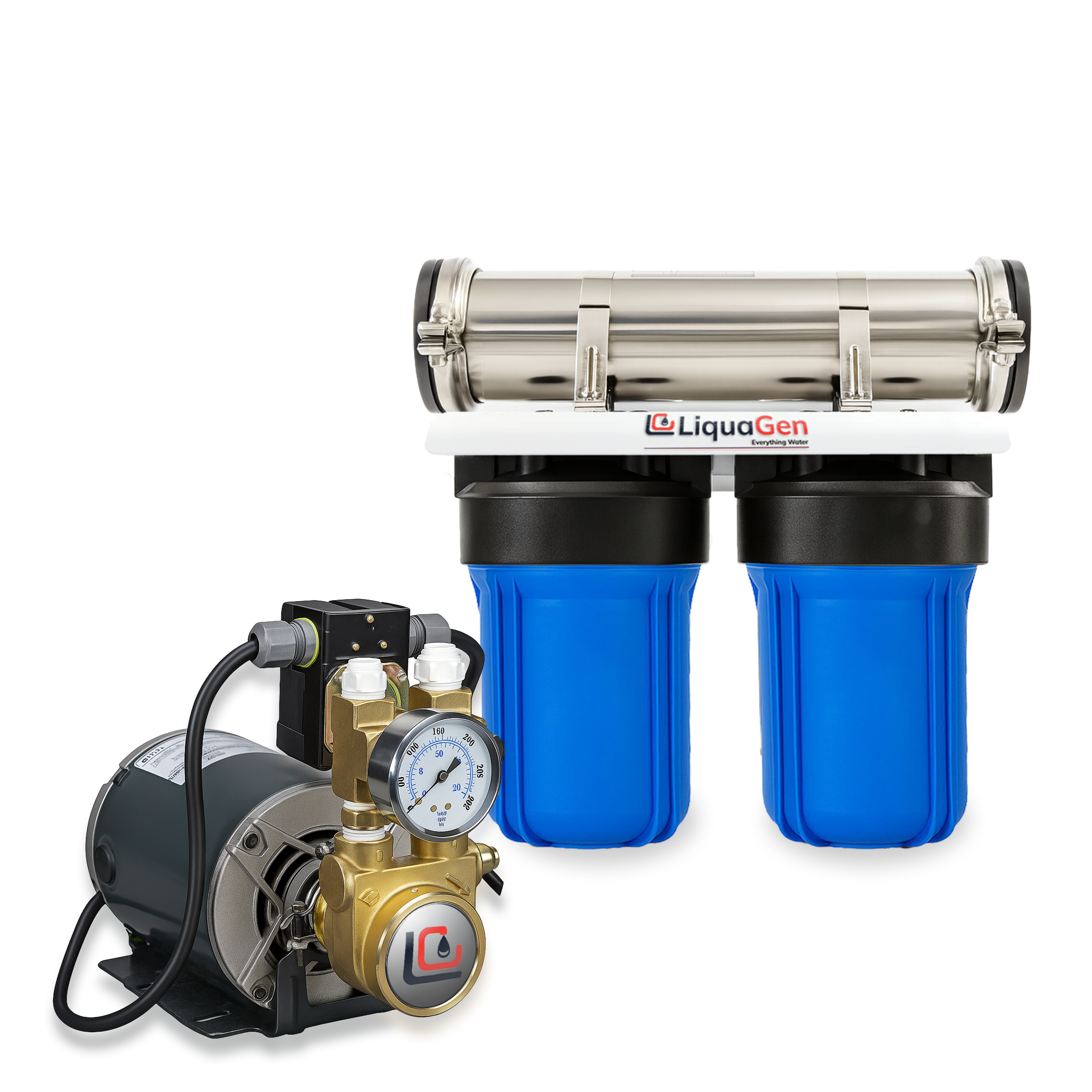 Commercial Hydroponics System 600GPD 4.5"x10" | 3 Stage Filtration