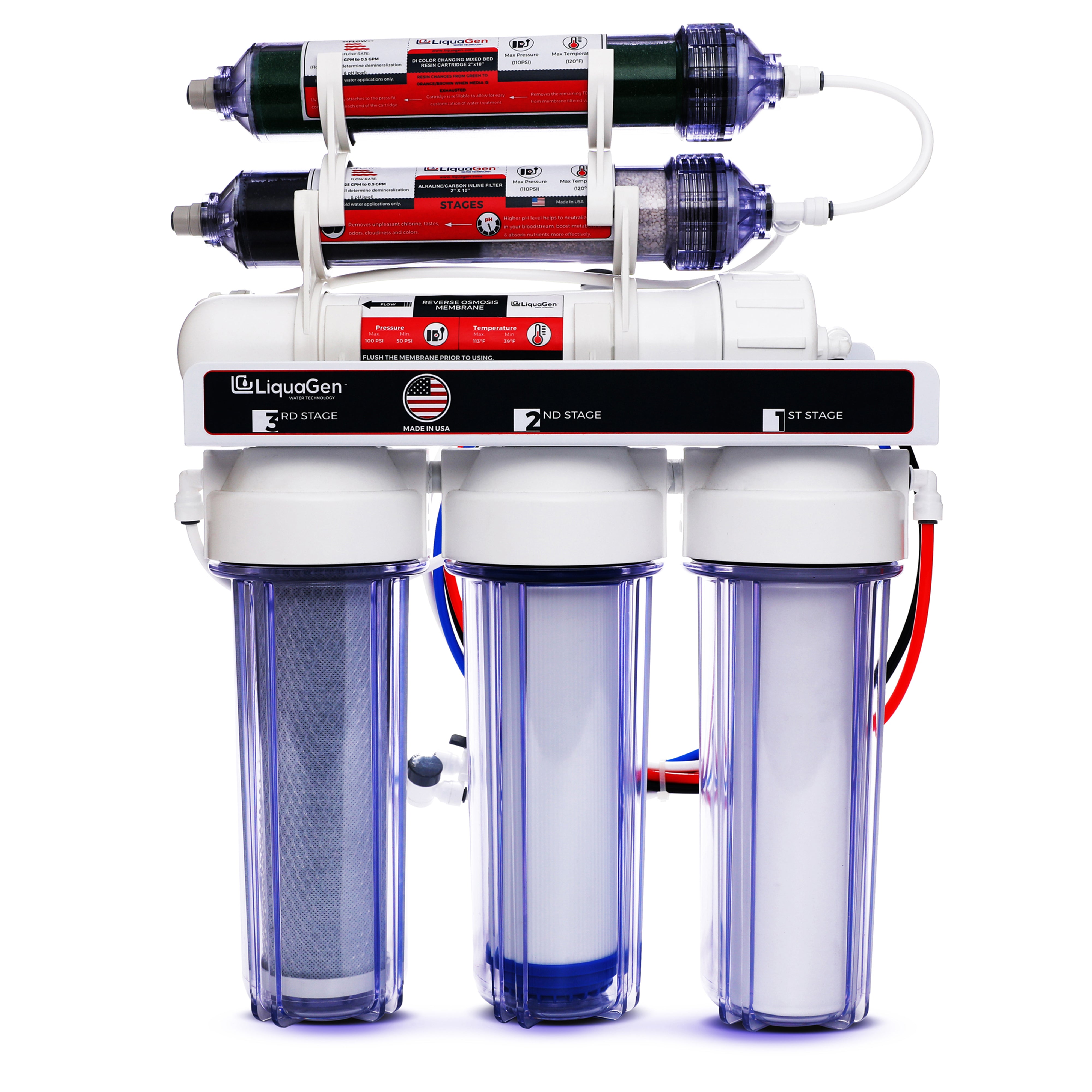 6 Stage Dual Portable pH Alkaline + RO/DI Water System