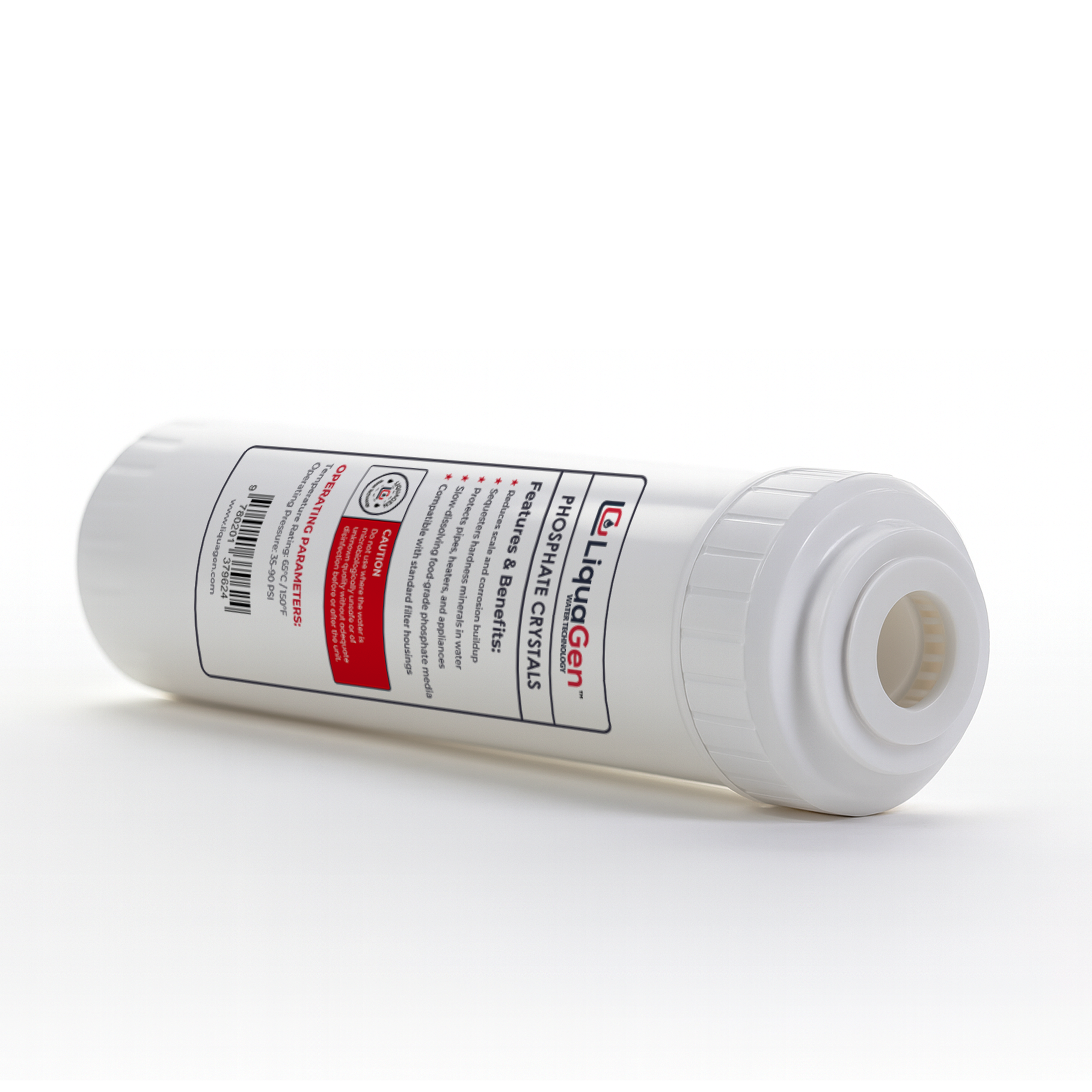 2.5" x 10" Phosphate Crystals Filter Cartridge (Lime Scale Reduction) - LiquaGen Water