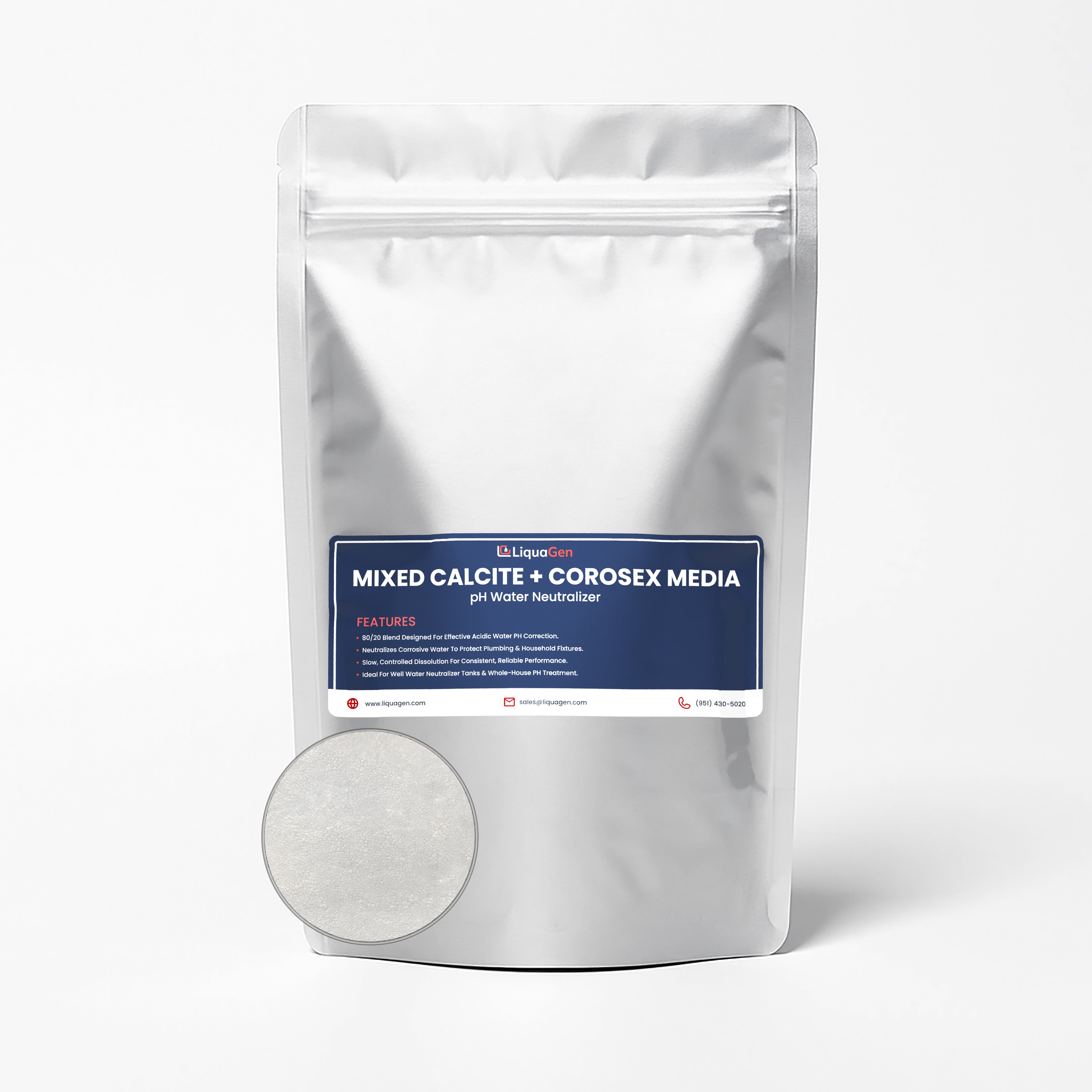 Calcite & Corosex Acid Neutralizing Media – Calcium Carbonate Blend for pH Correction & Well Water Treatment