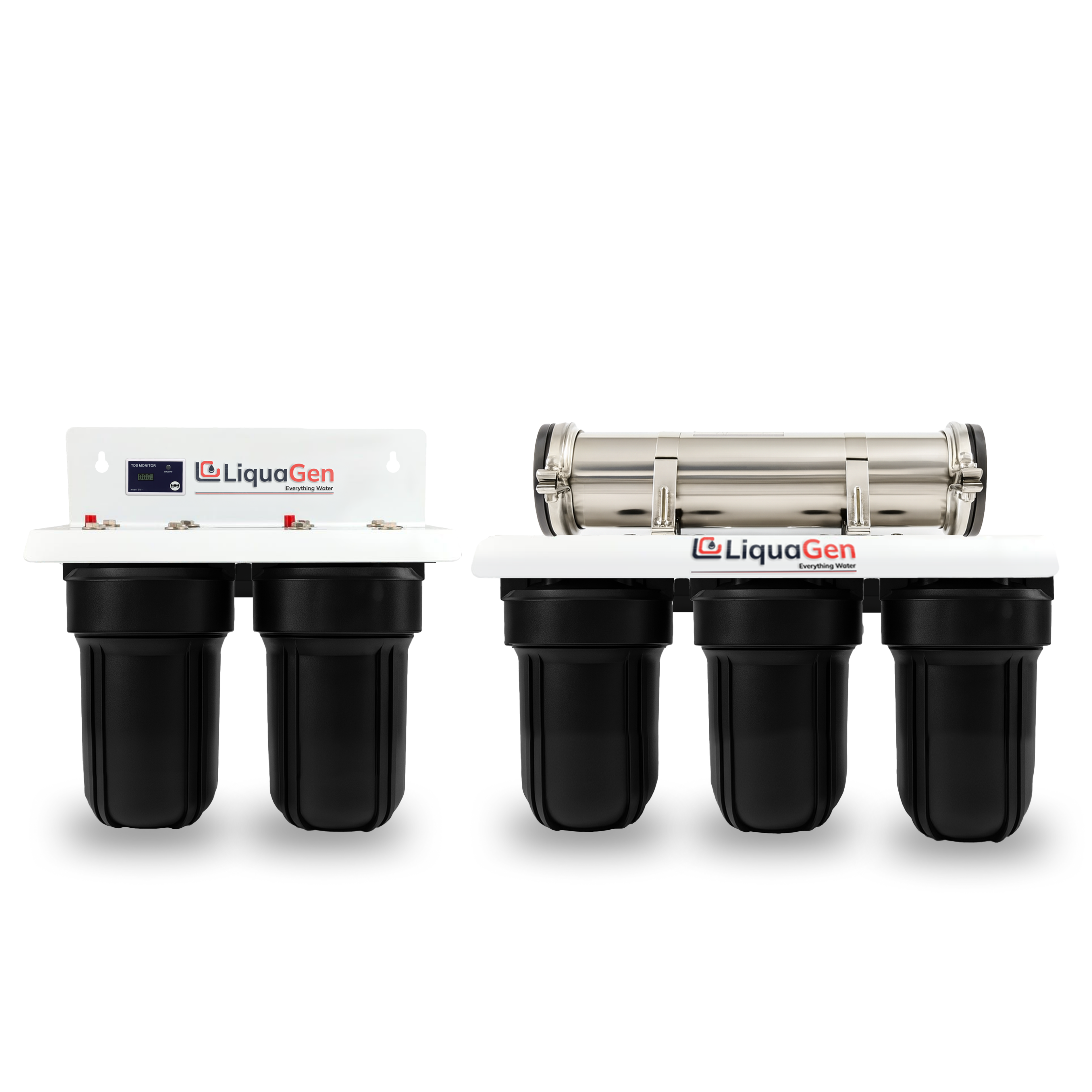Commercial Hydroponics RO/DI System 600 GPD 4.5"x10" | 6 Stage Filtration