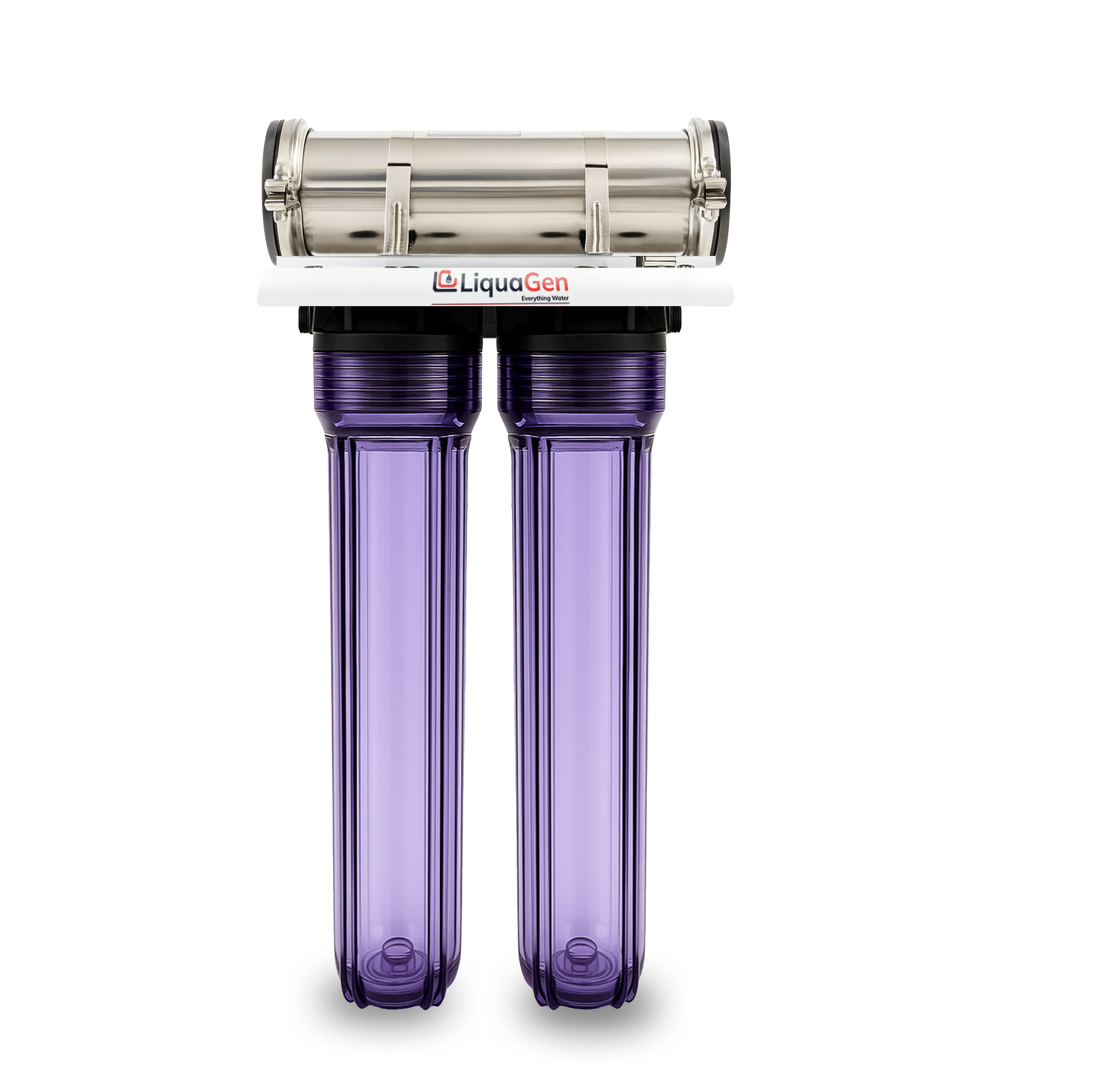 Commercial Hydroponics RO System 600 GPD 2.5"x20" | 3 Stage Filtration - LiquaGen Water