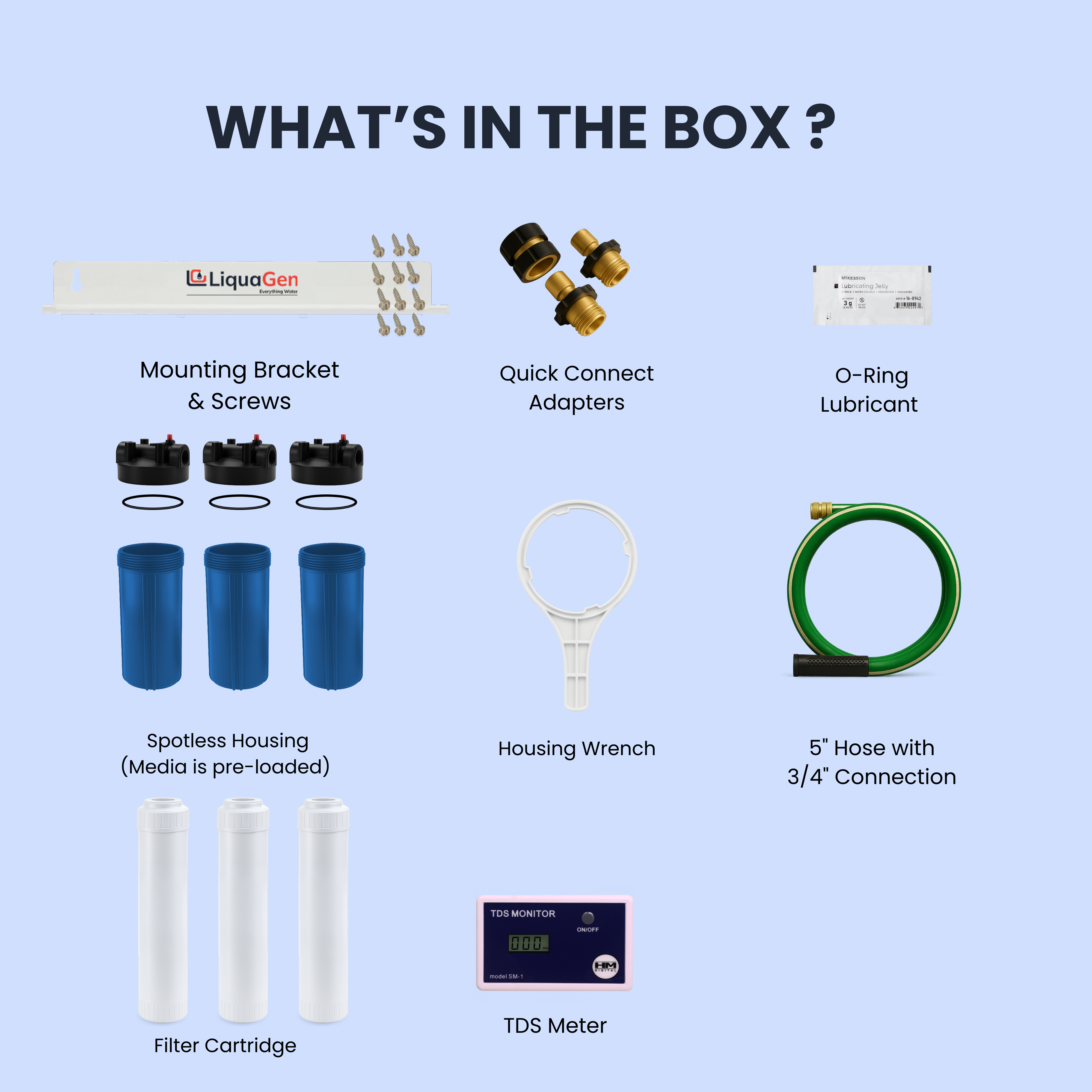 4.5" x 10" Triple Spot Free Deionizer System