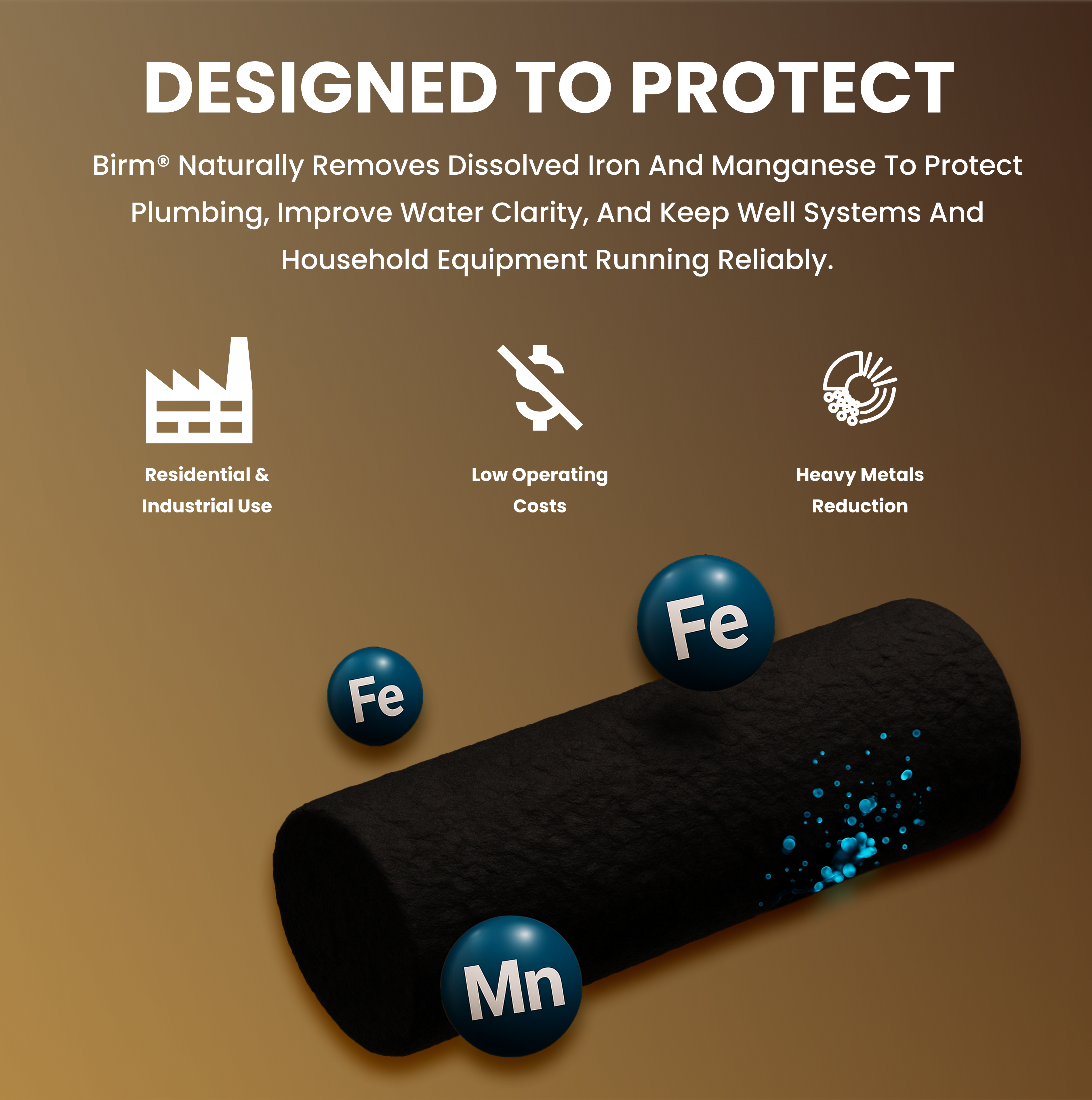 Birm Media 1/2 Cu. Ft. – Iron & Manganese Removal