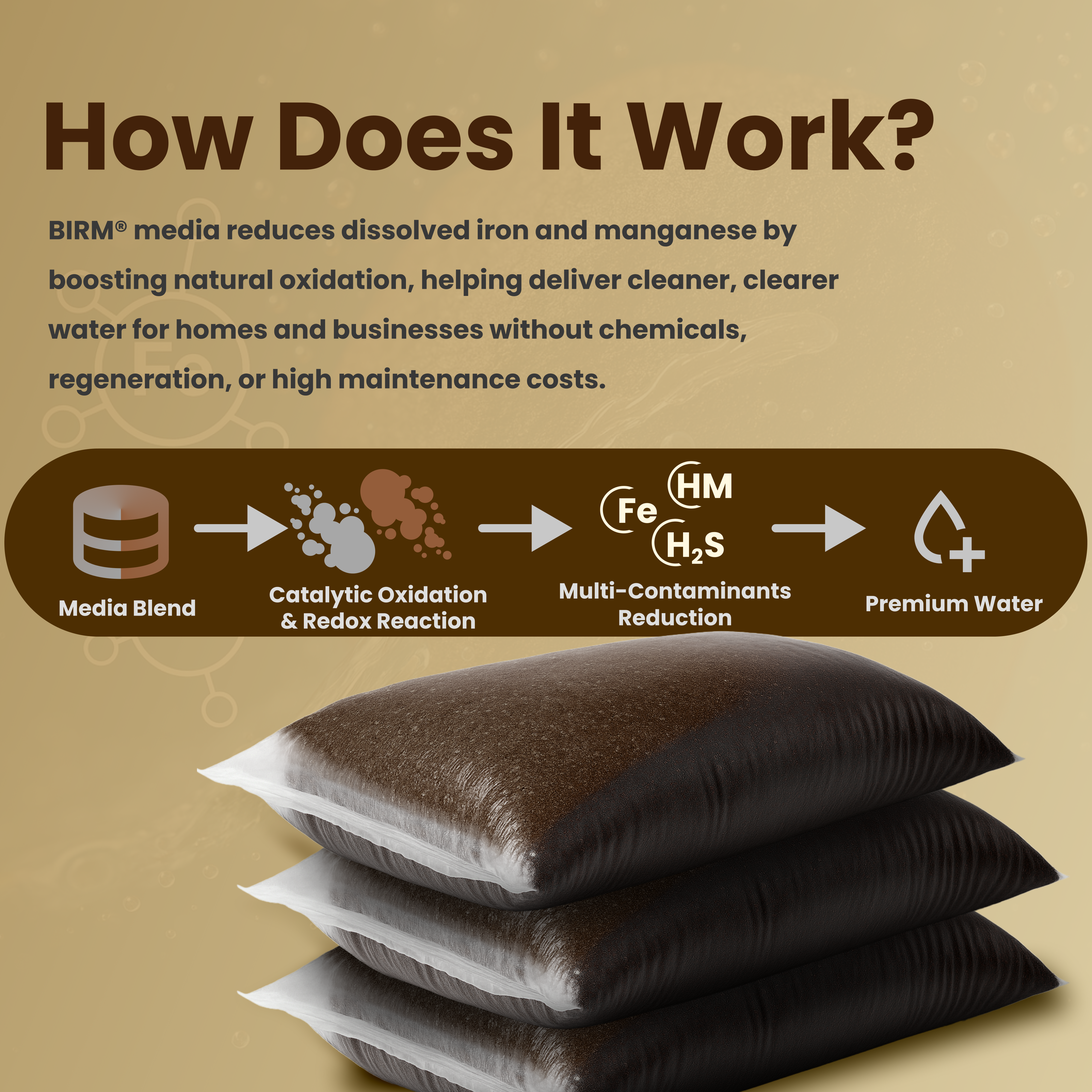 Birm + KDF 85 Water Filtration Media – 5 lbs | Removes Iron, H₂S & Manganese