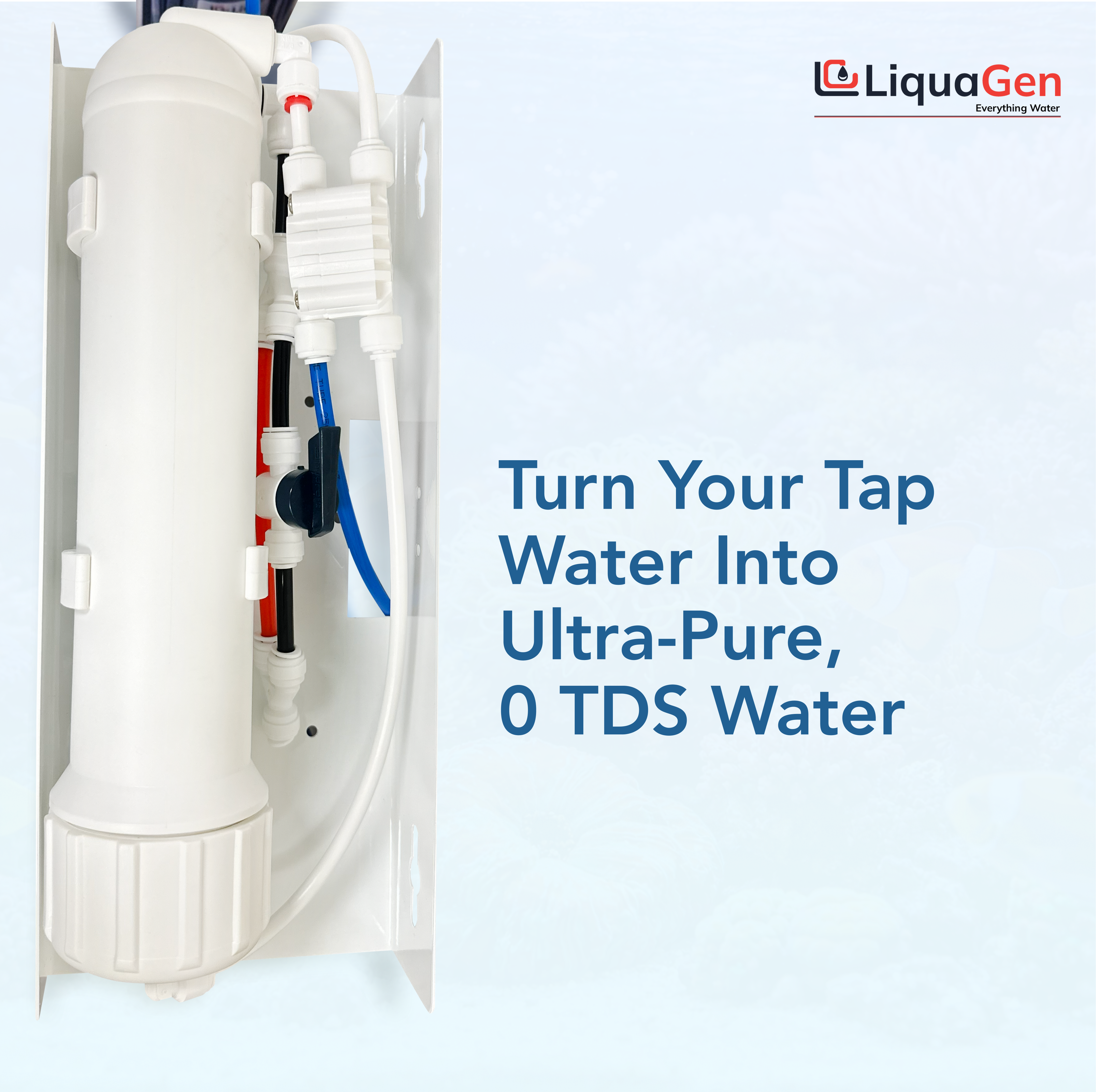 5 Stage Premium 75 GPD RO/DI Water System - LiquaGen Water