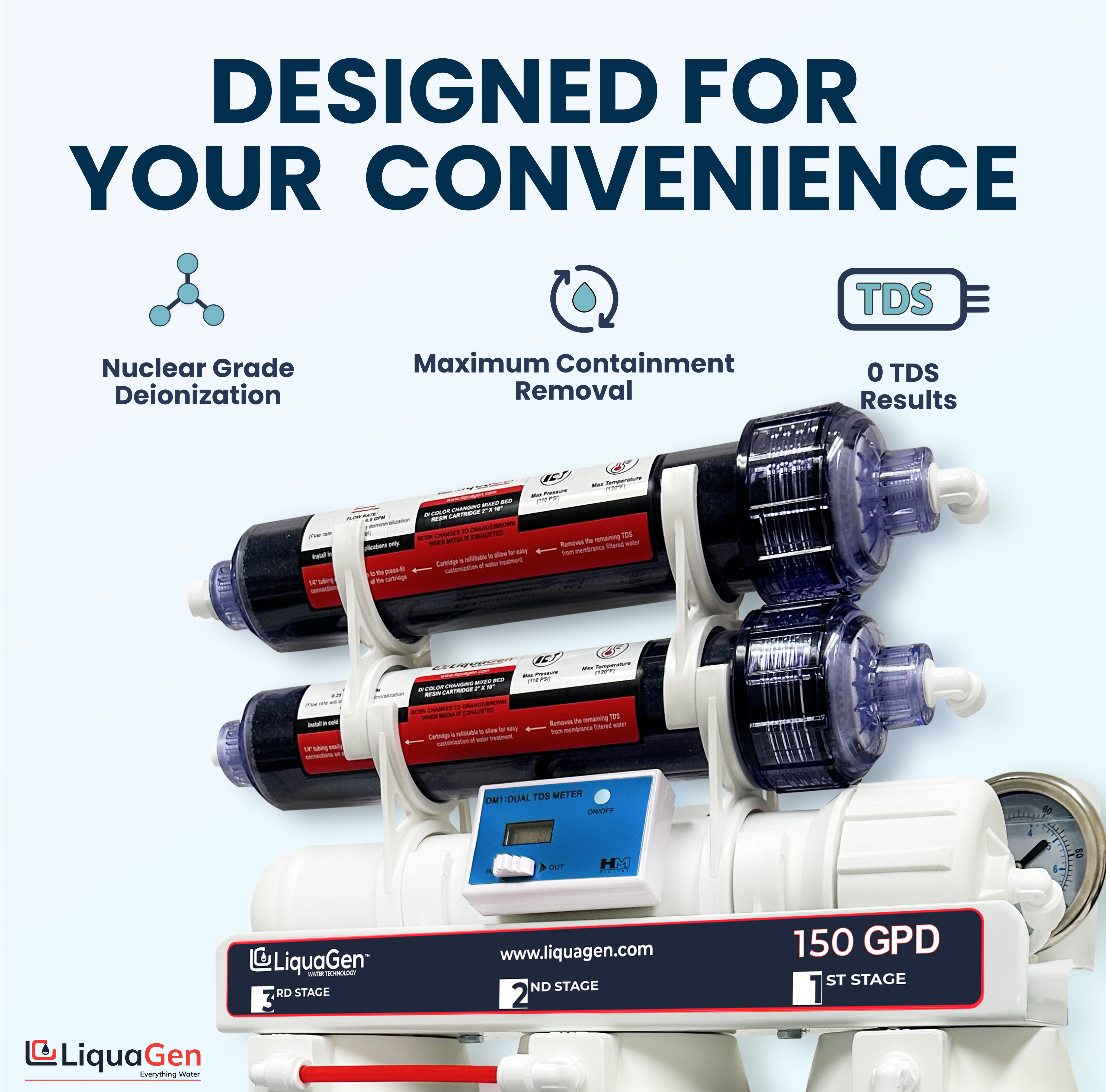 2OT 150 w PG & TDS - LiquaGen Water