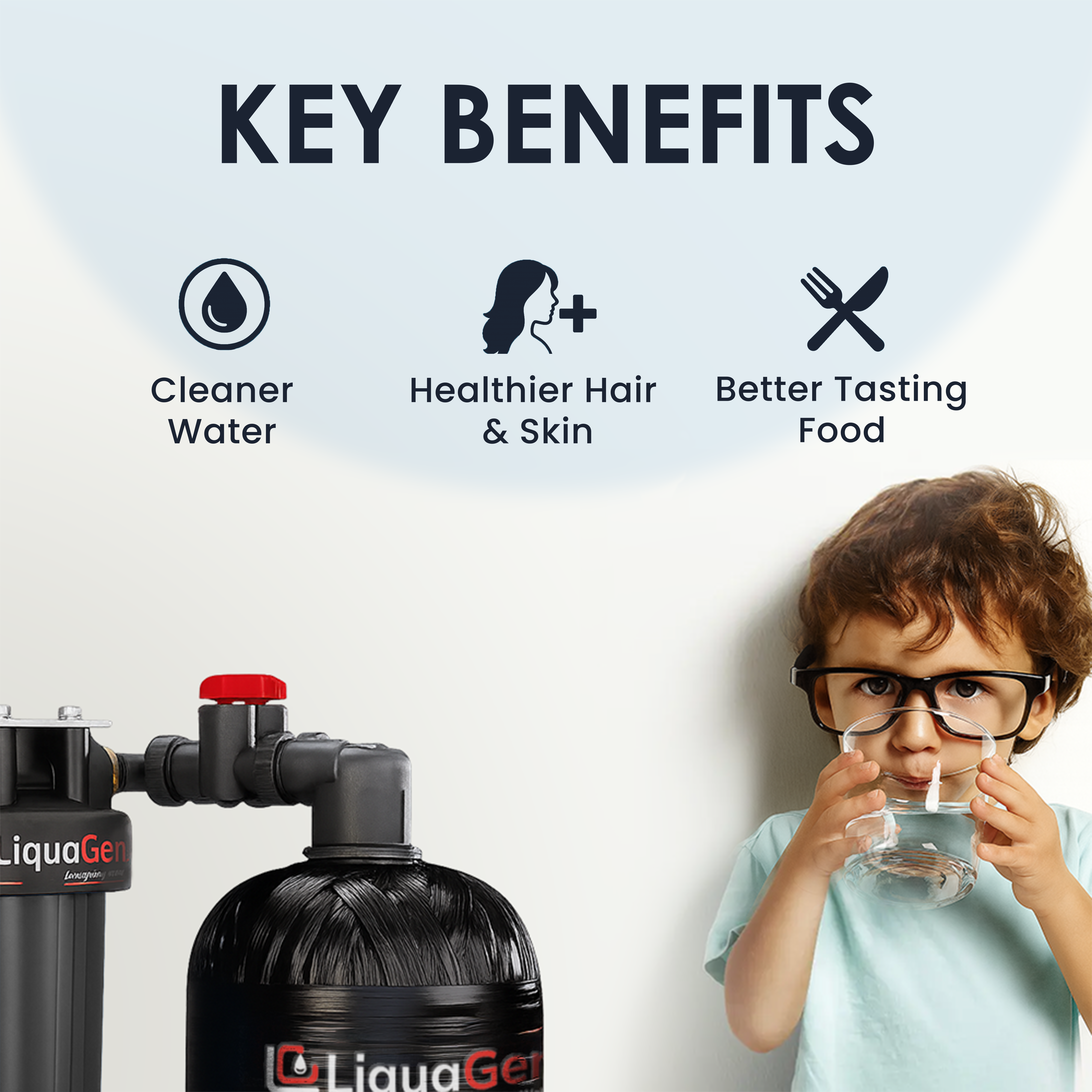 Manual Backwash Whole House Water Filter System - LiquaGen Water