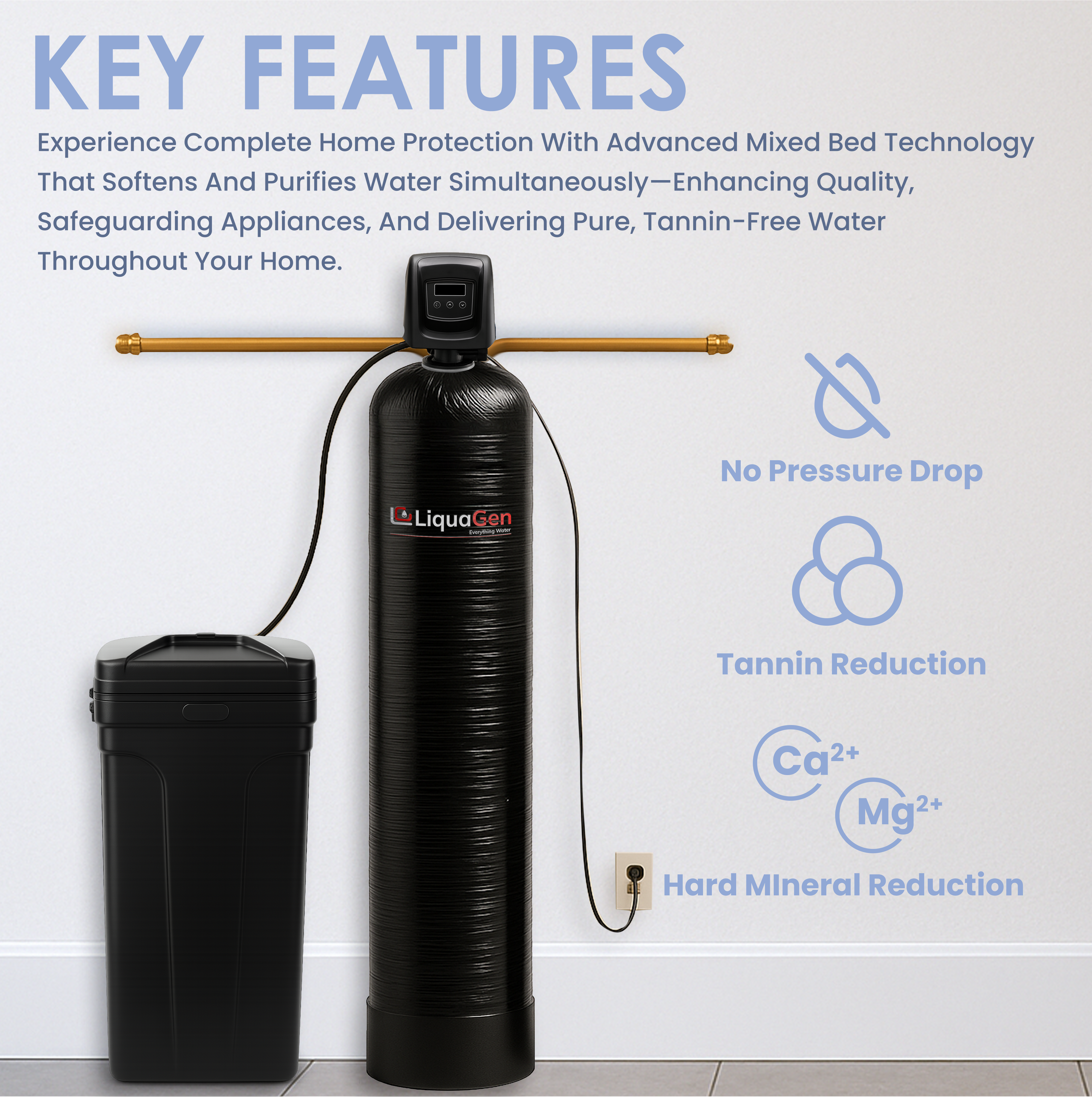 Hybrid Tannin + Salt Based Water Softener System
