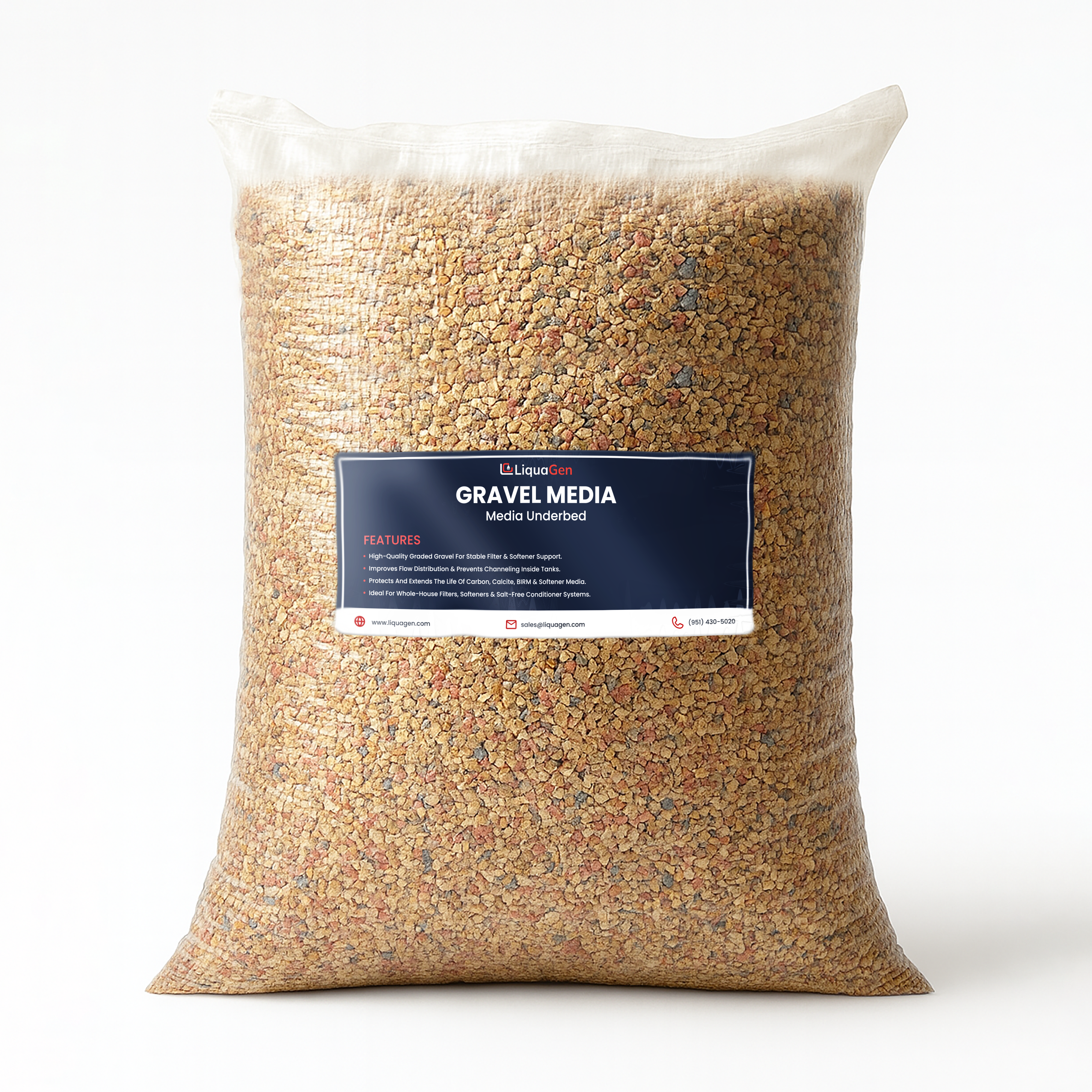 Replacement Gravel Underbed for Water Filters & Softeners – 10, 15, 20 & 50 lbs