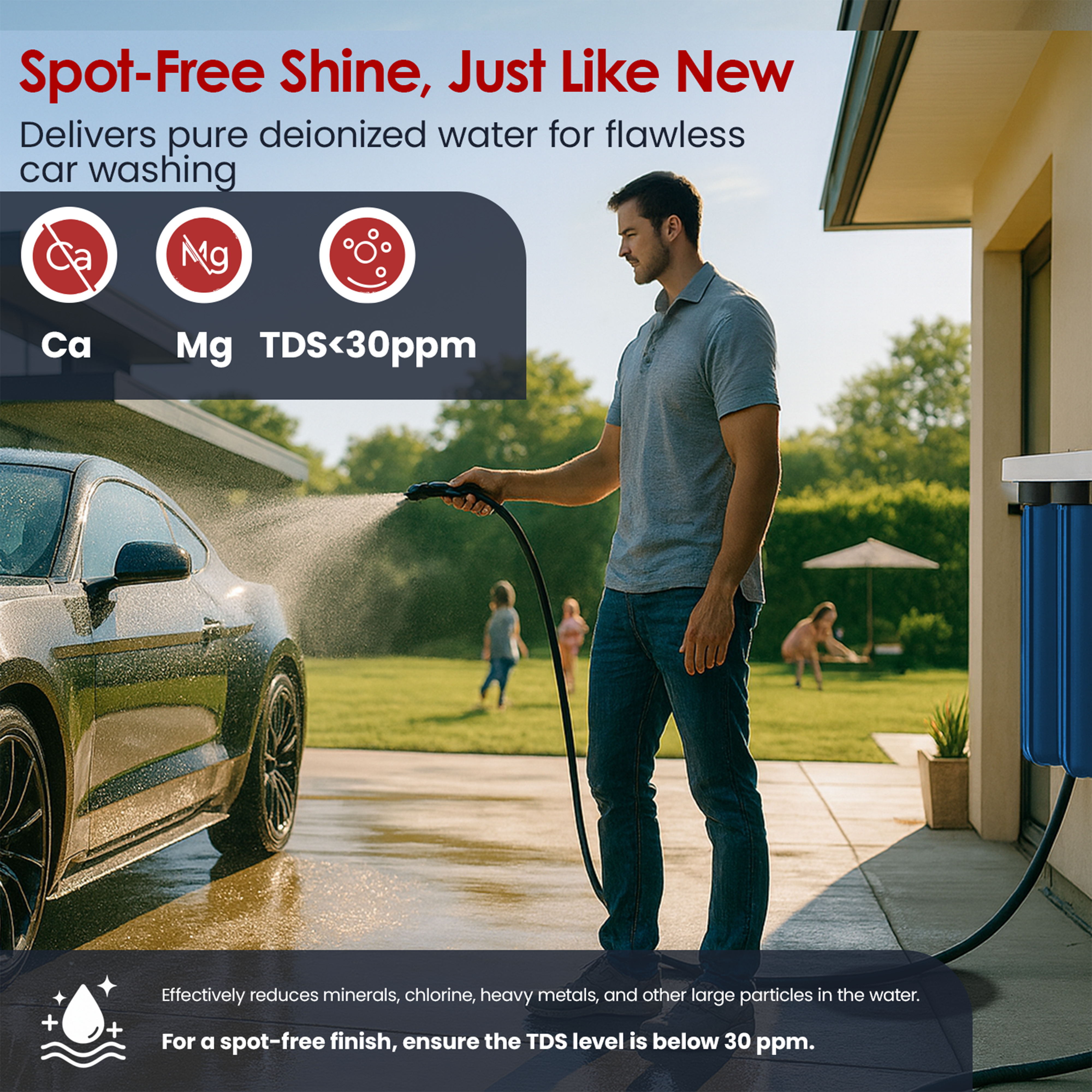 4.5" x 10" Triple Spot Free Deionizer System