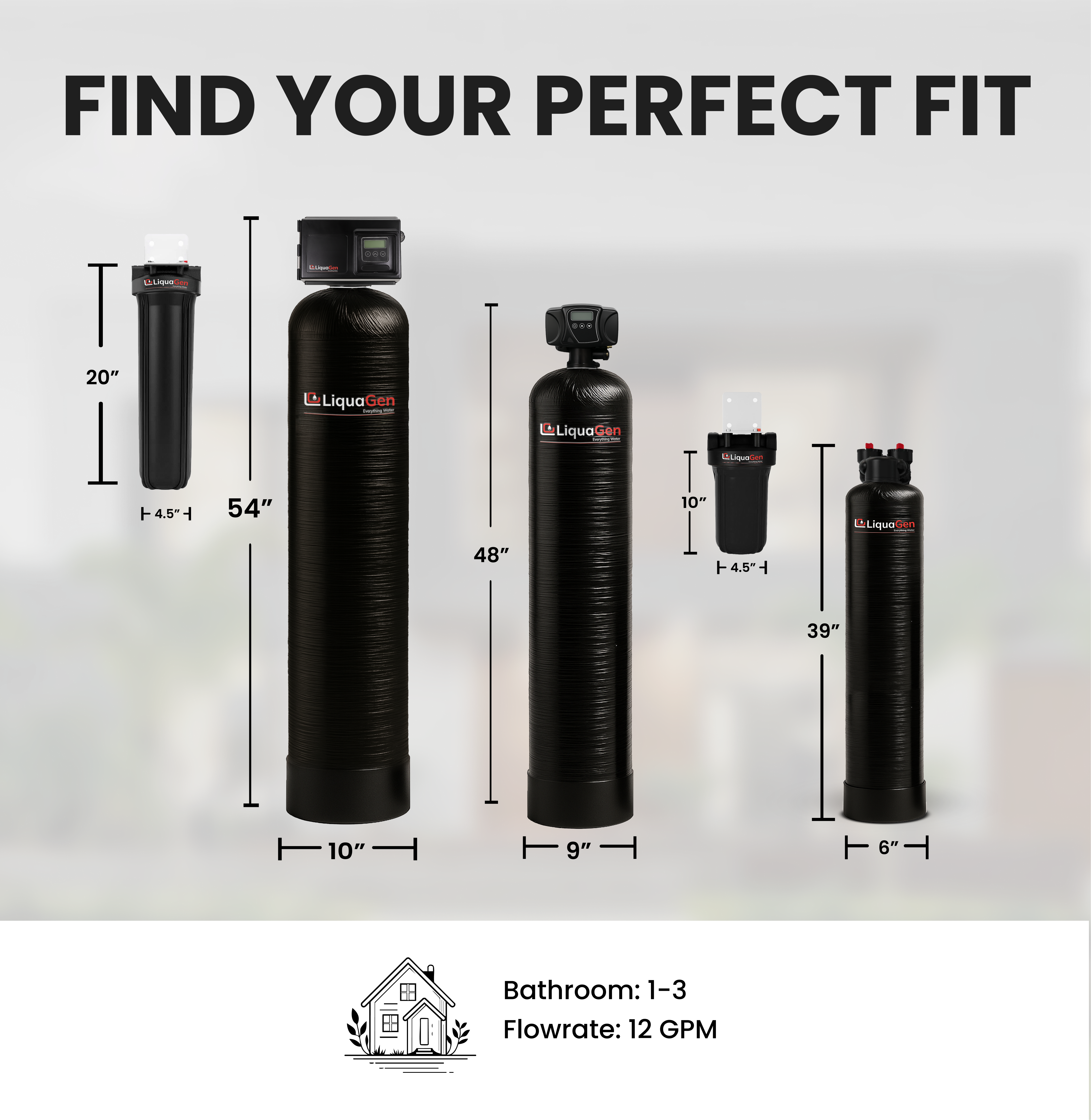 Ultimate Whole House Well Water Filter Salt-Free Conditioner System Combo