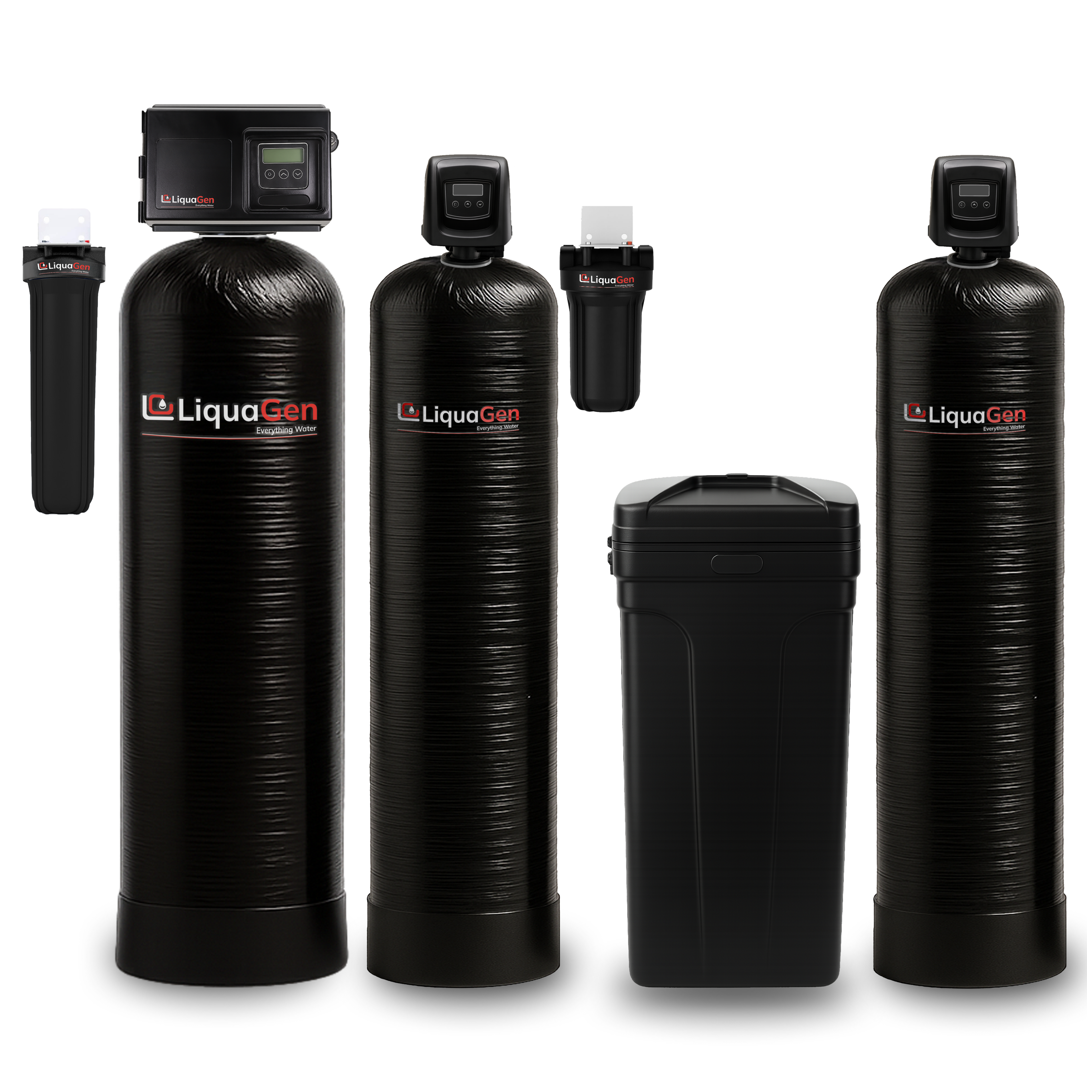 Ultimate Whole House Well Water Filter + Salt Based Water Softener - LiquaGen Water
