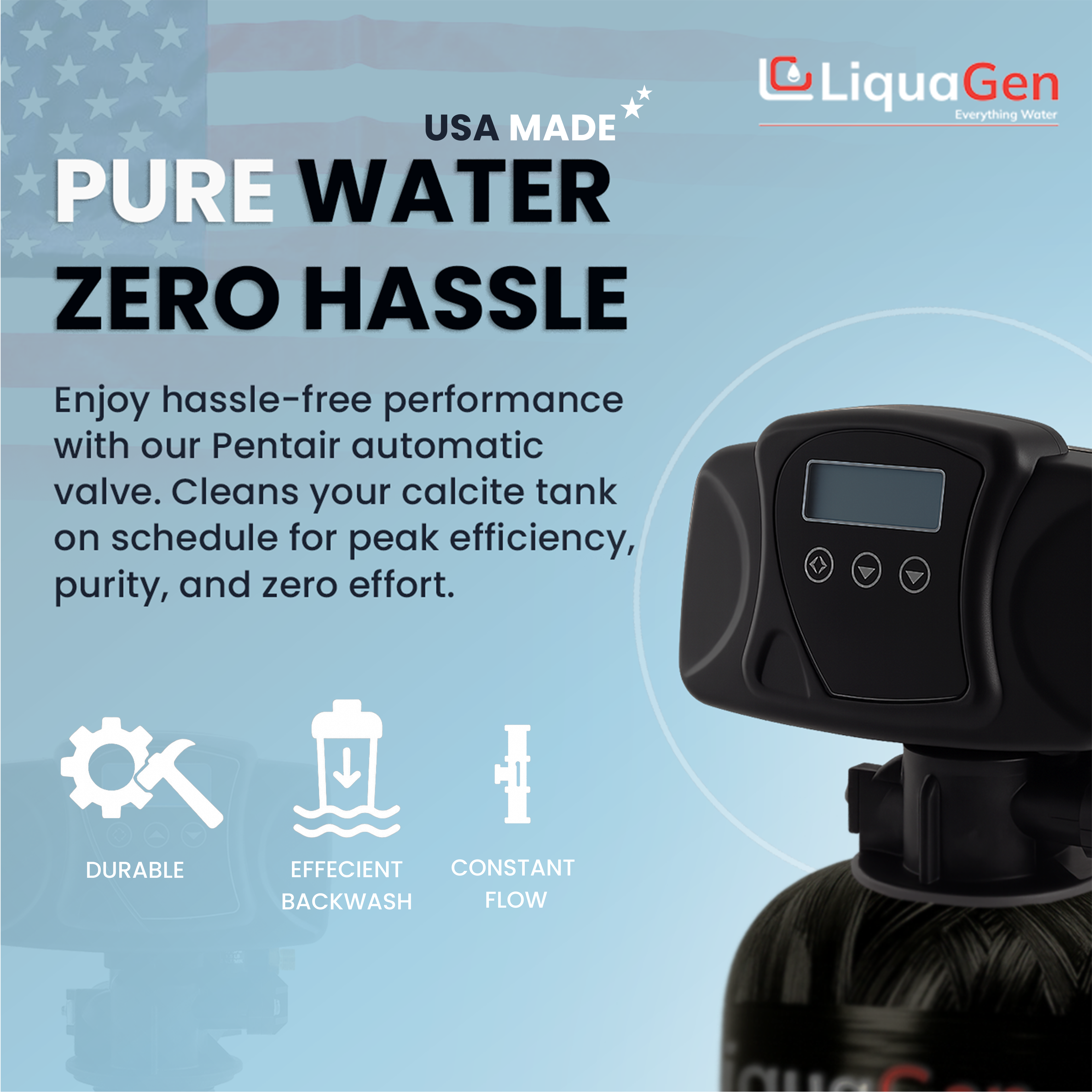 Smart Automatic Backwashing Calcite pH Neutralizer - LiquaGen Water