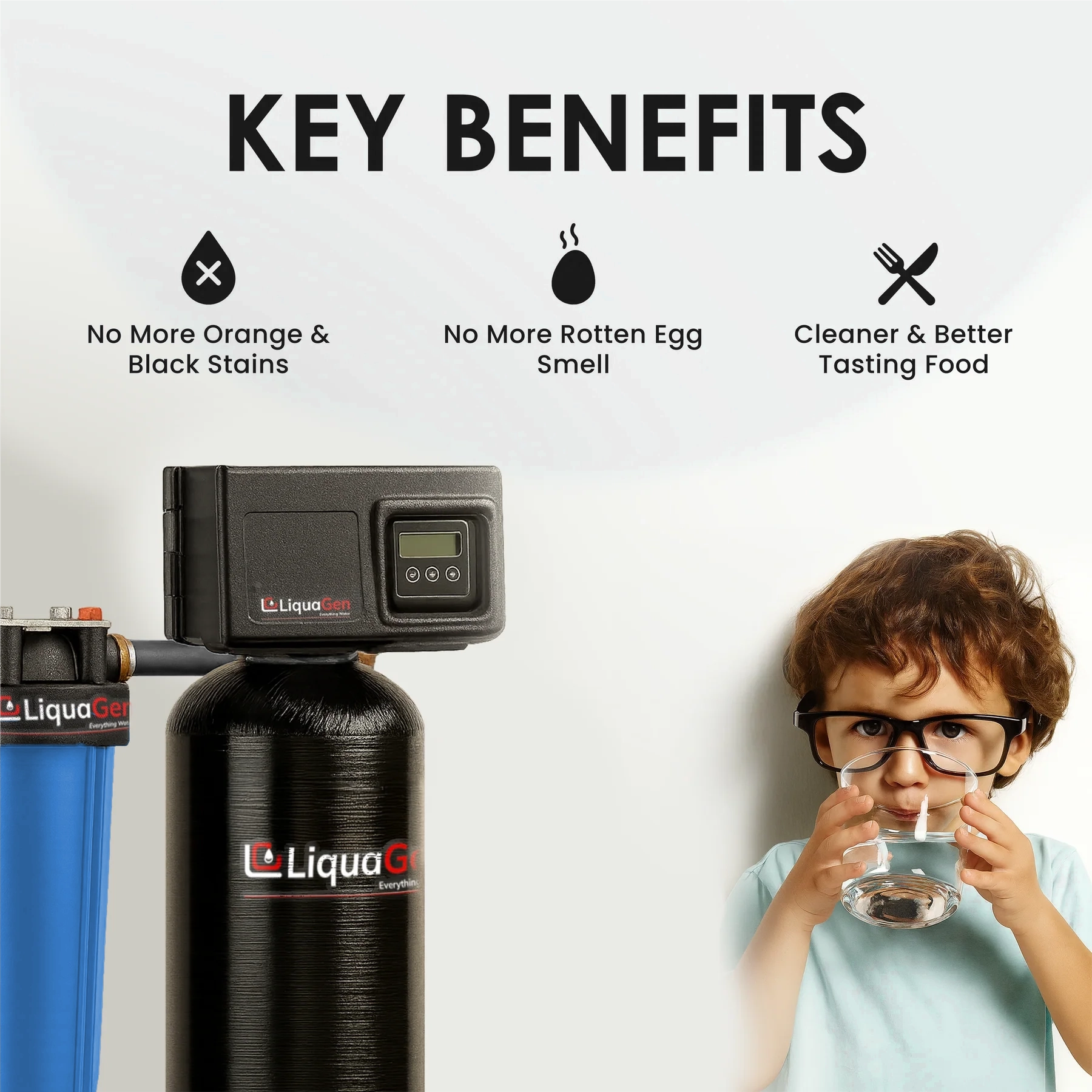 Whole House Well Water Filtration System – Air Oxidation for Iron, Sulfur & Odor - LiquaGen Water