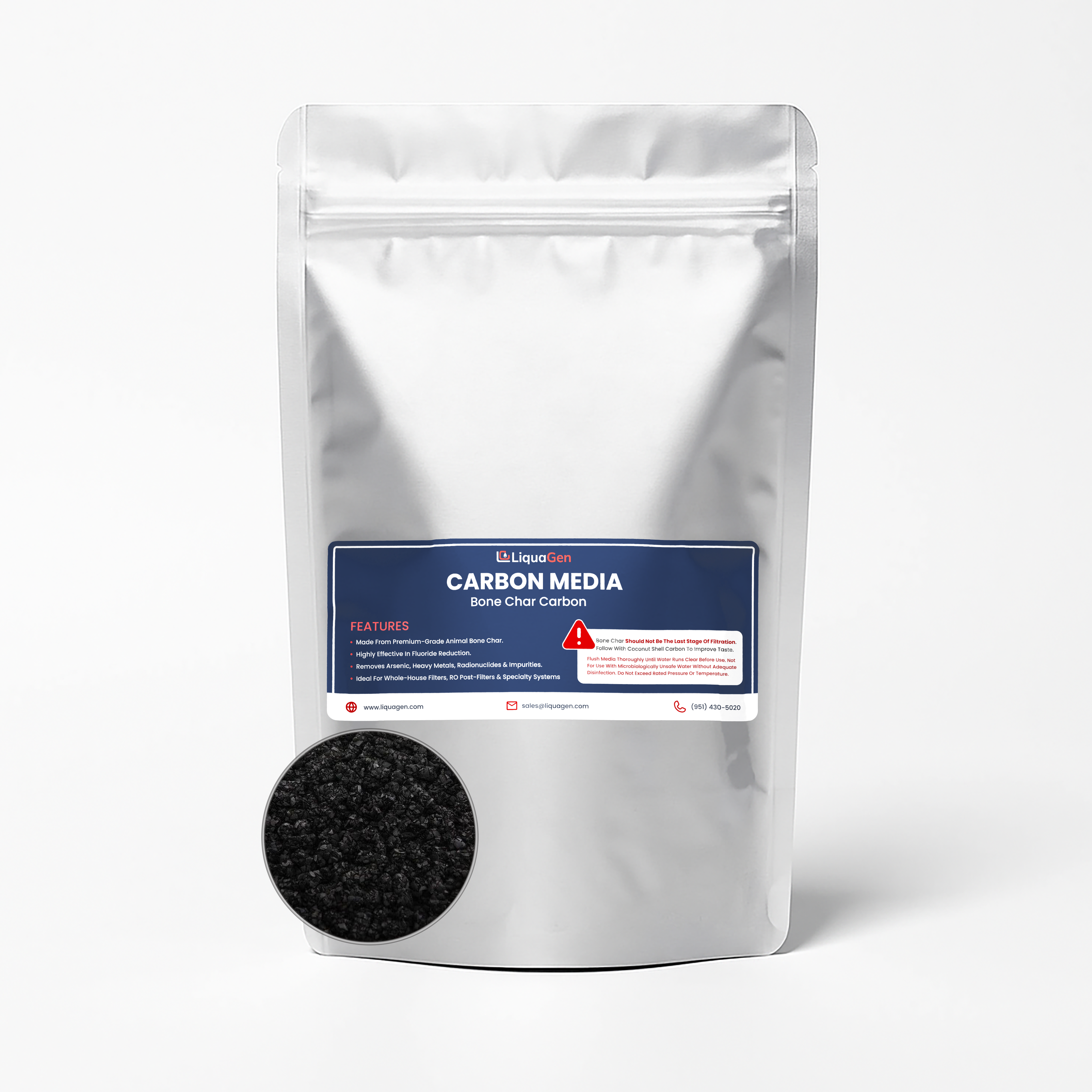 Bone Char Carbon Media – 5 lbs