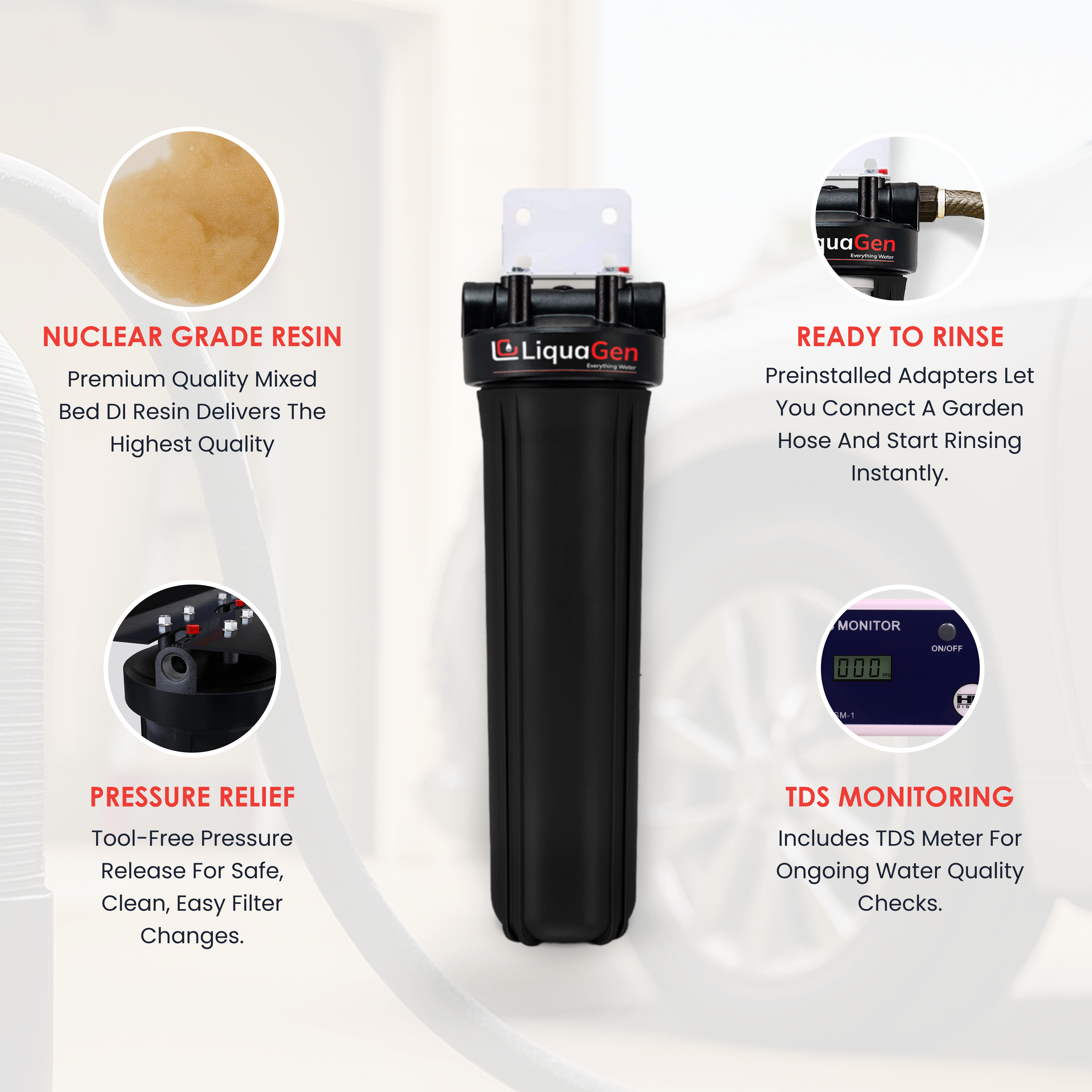 SINGLE SPOT FREE DE IONIONIZER SYSTEM - LiquaGen Water