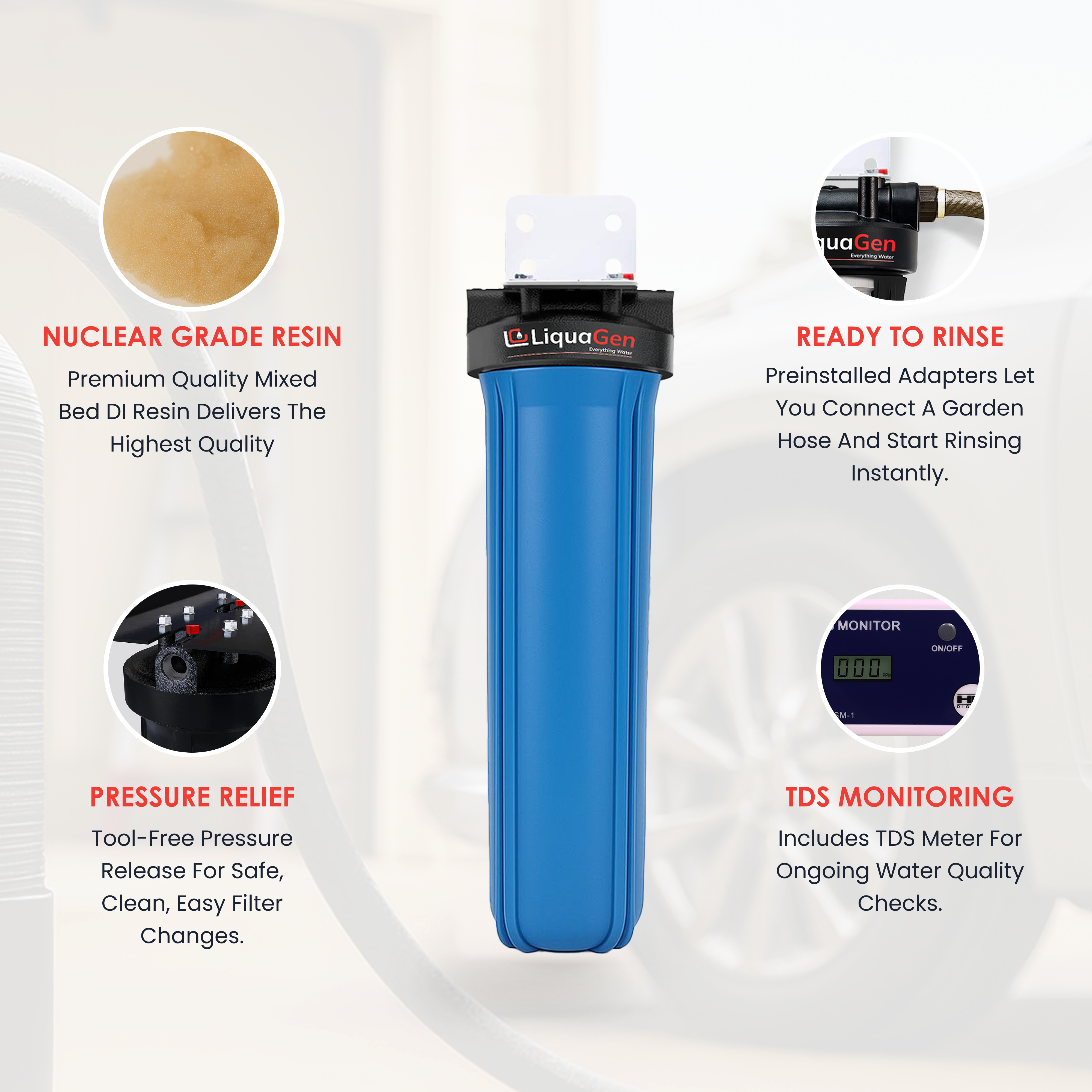 SINGLE SPOT FREE DE IONIONIZER SYSTEM - LiquaGen Water