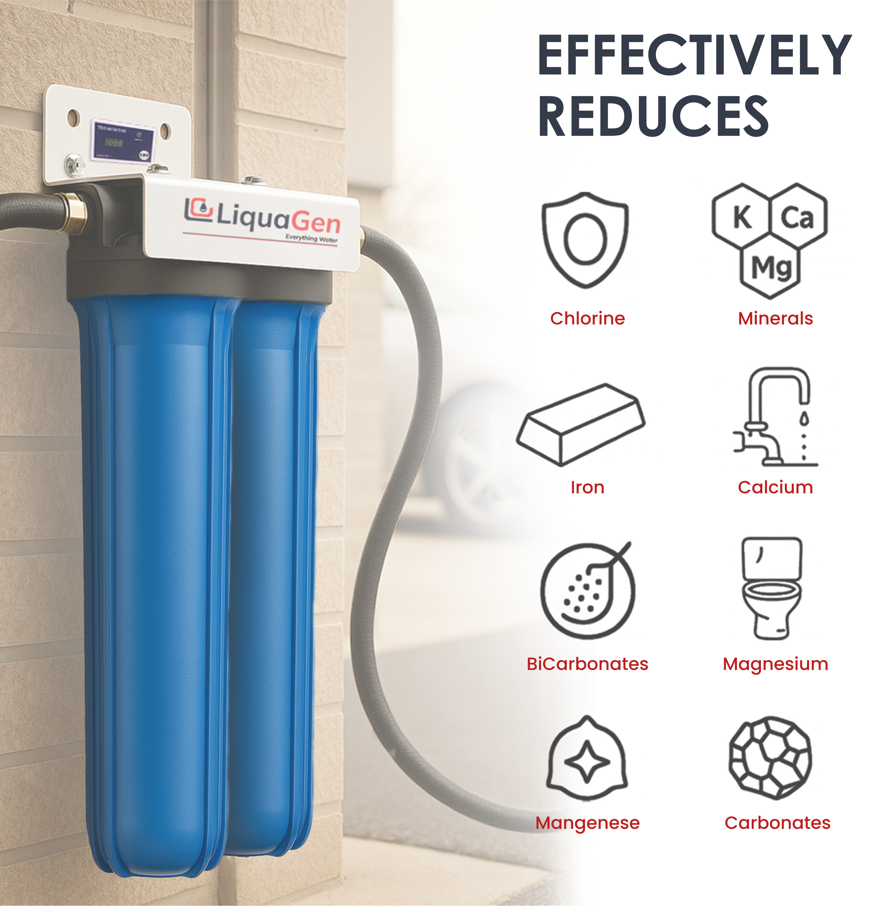 Dual Spot Free Deionizer Cartridge System - LiquaGen Water
