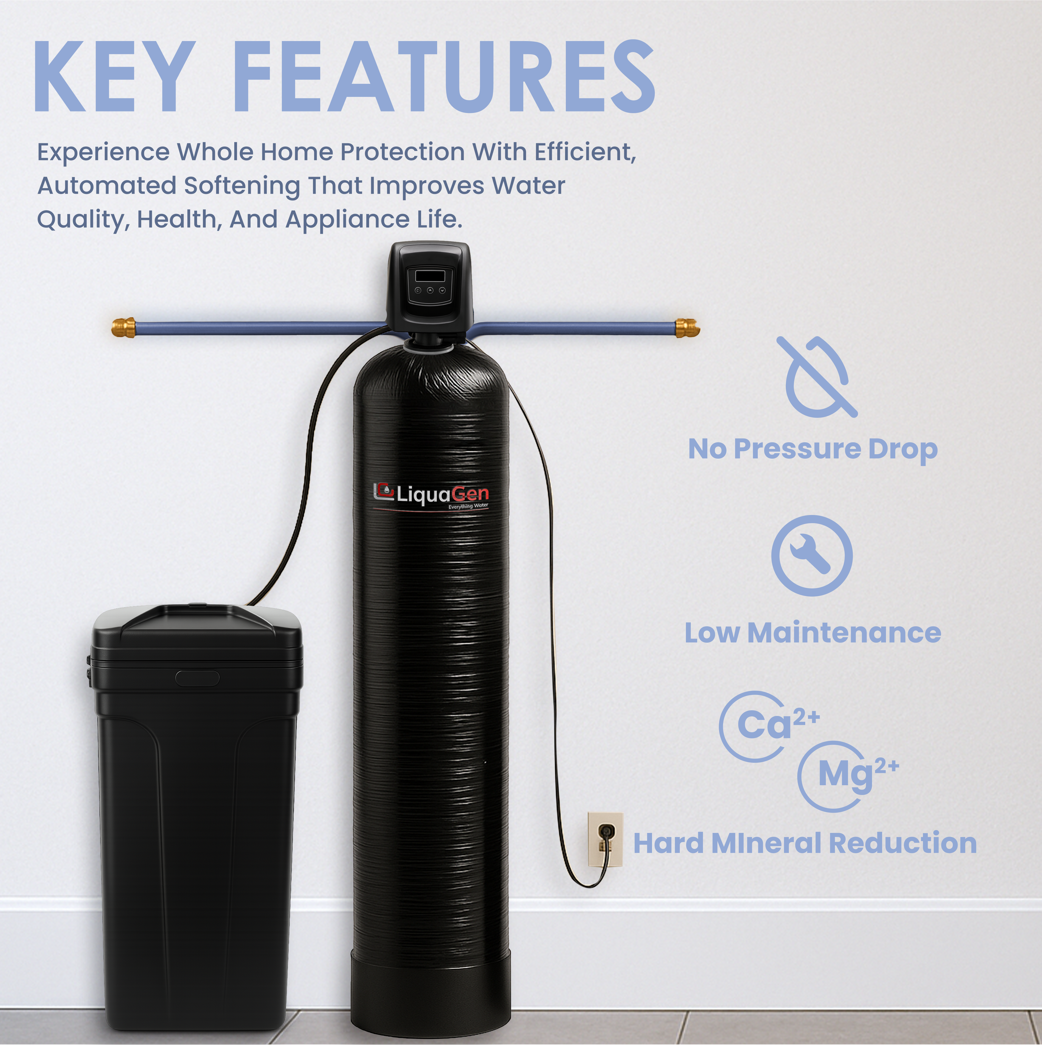Smart Automatic Salt-Based Water Softener System