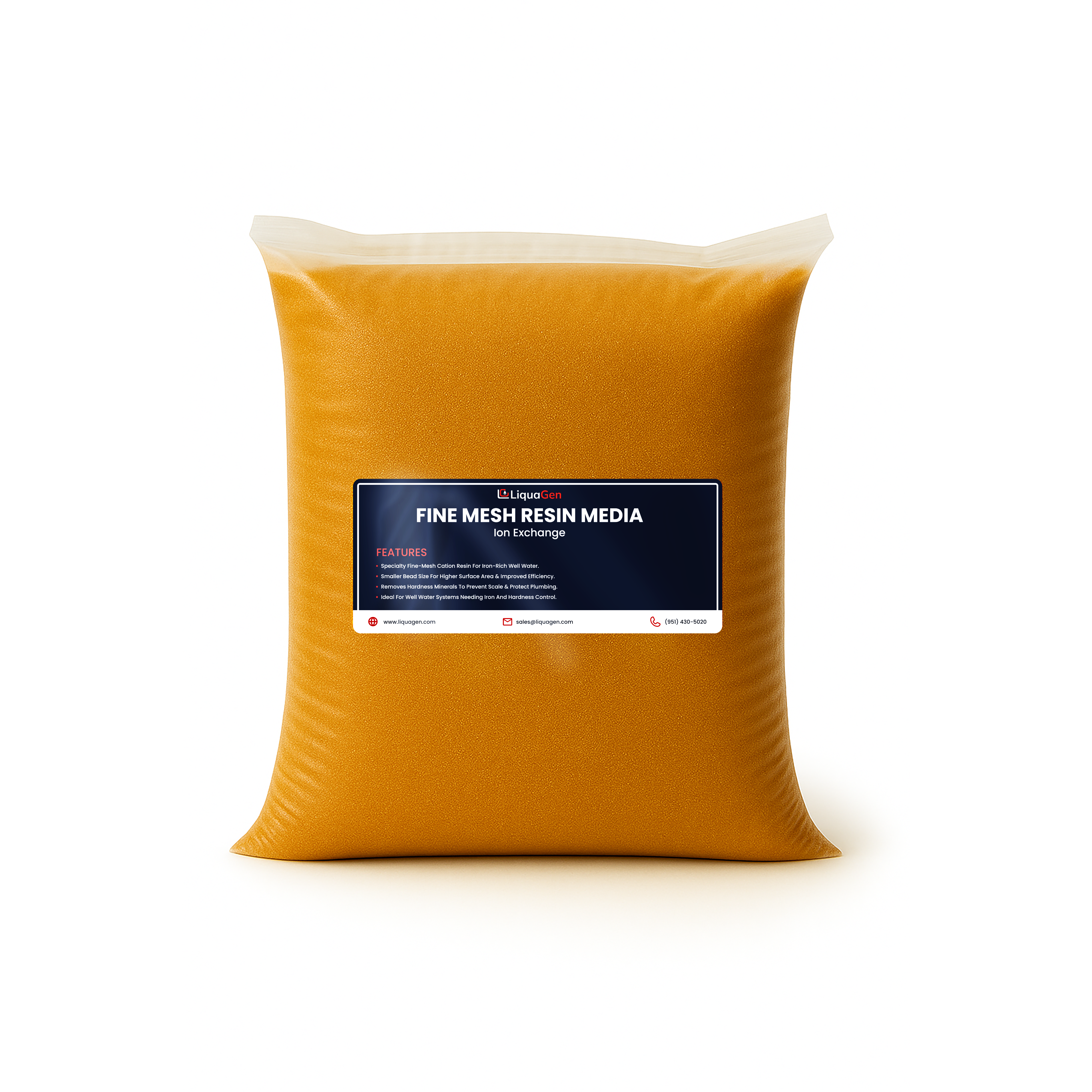 1 Cu.Ft. Fine Mesh Ion Exchange Resin – Replacement Media for Well Water & Iron Removal Softeners