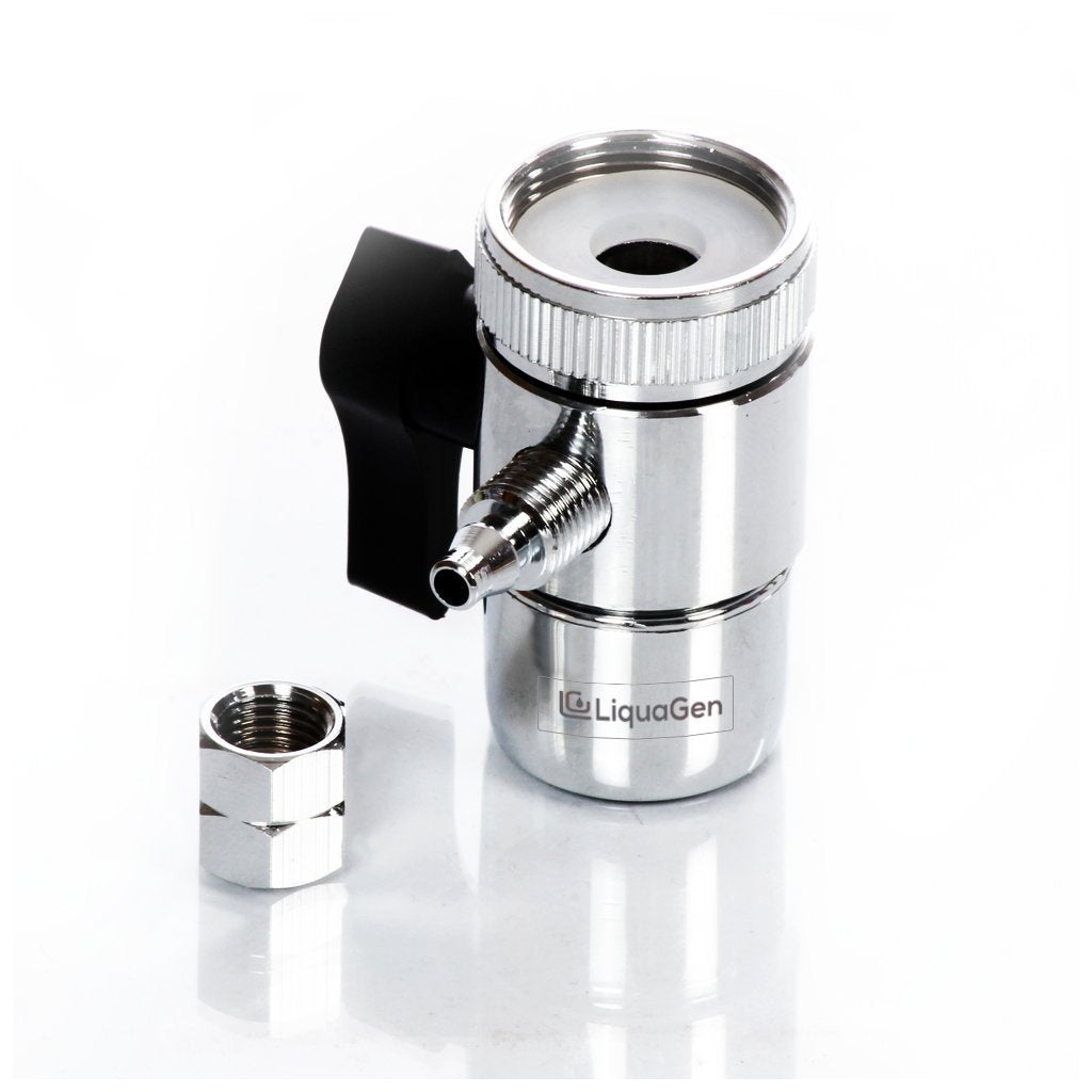 Chrome Faucet Diverter Valve - LiquaGen Water