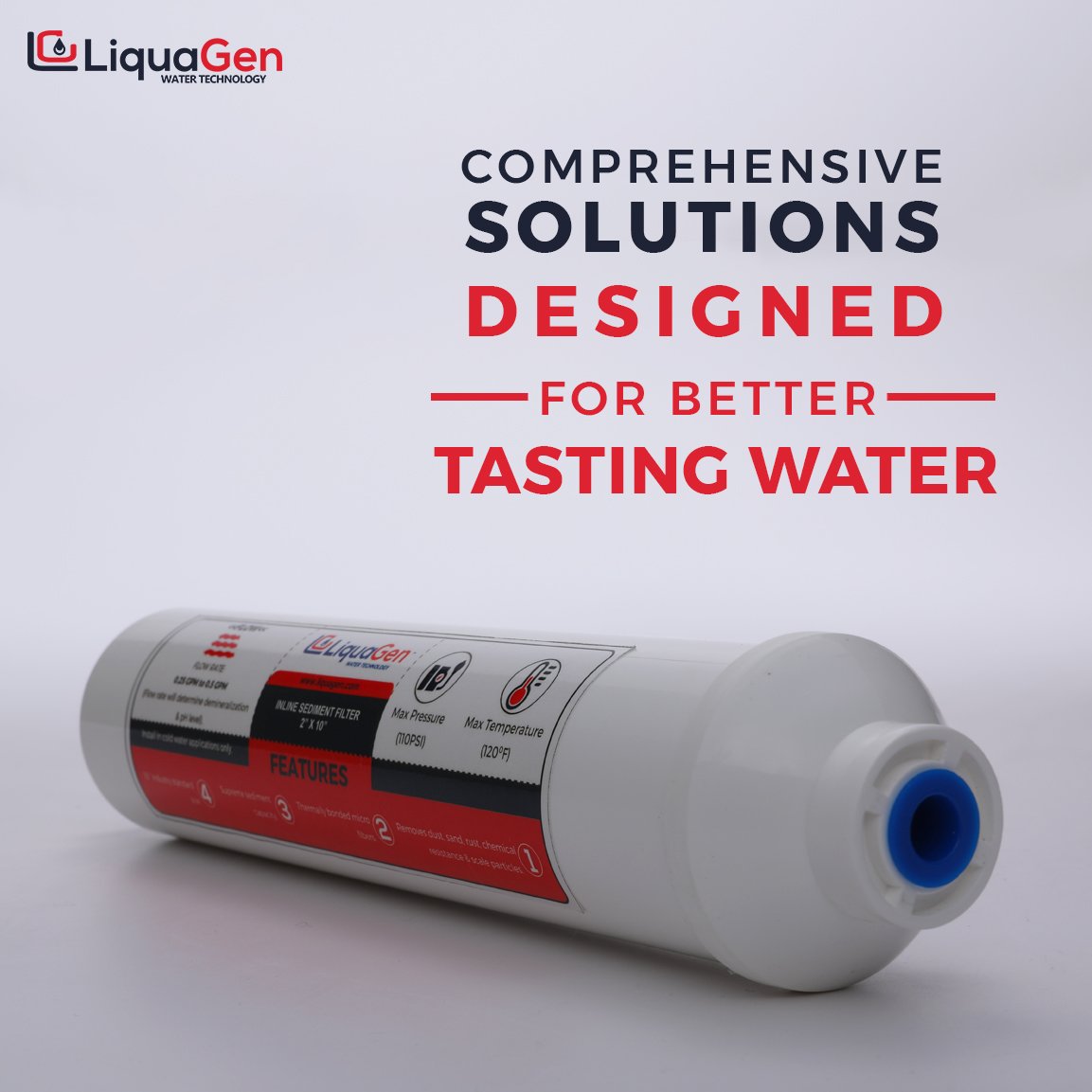 4 Stage Spacer Saver RO/DI Replacement Filter Kit (SS-CT) - LiquaGen Water