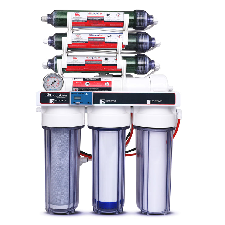 7 Stage RO/DI Water Filter System - 150 GPD (3-OT-150) - LiquaGen Water