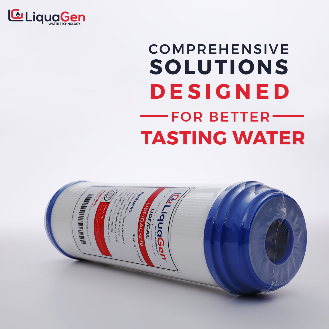 UDF/GAC Refillable Cartridge - 4.5" OD - LiquaGen Water