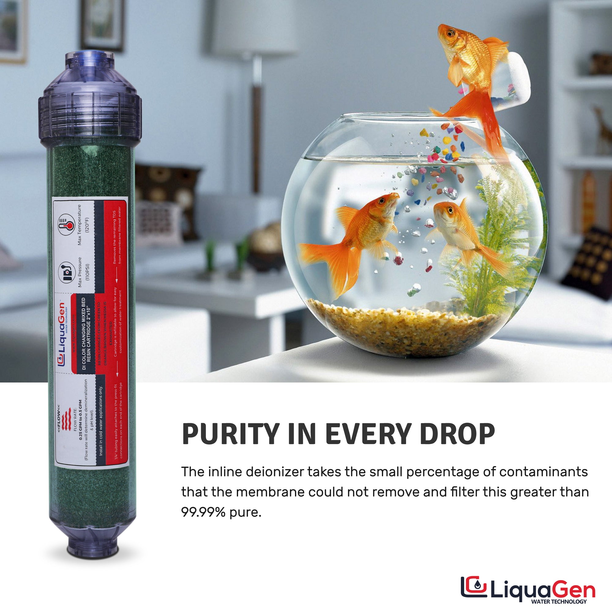 Dual- RO/DI + Drinking Filter Kit Replacement Filter Kit - LiquaGen Water