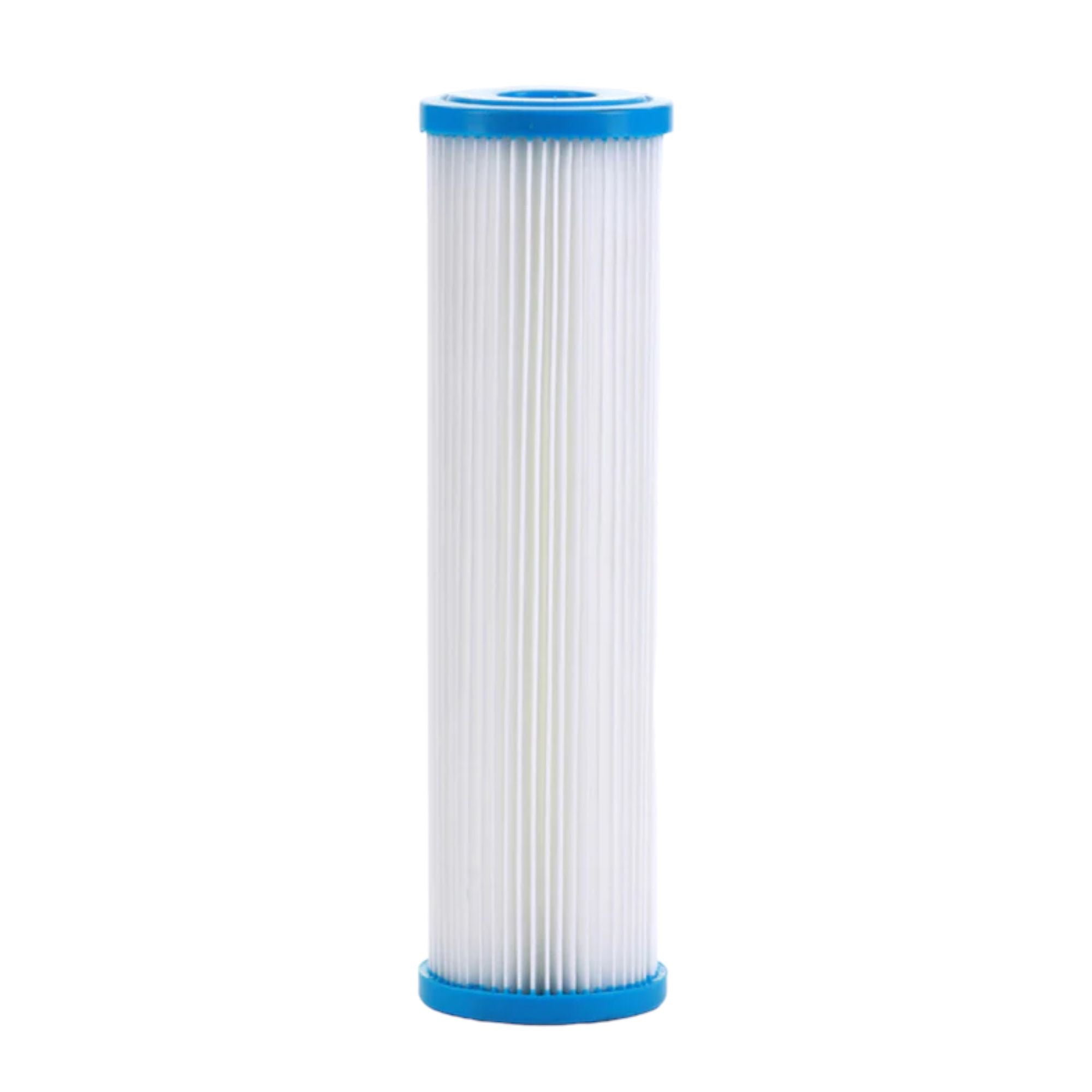 2.5" OD Polyester Washable & Reusable Pleated Sediment Filter - LiquaGen Water