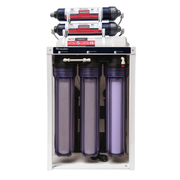 Commercial Grade Reverse Osmosis + Deionization (RO/DI) Water Filtration System - 150 GPD - 0 TDS Booster Pump