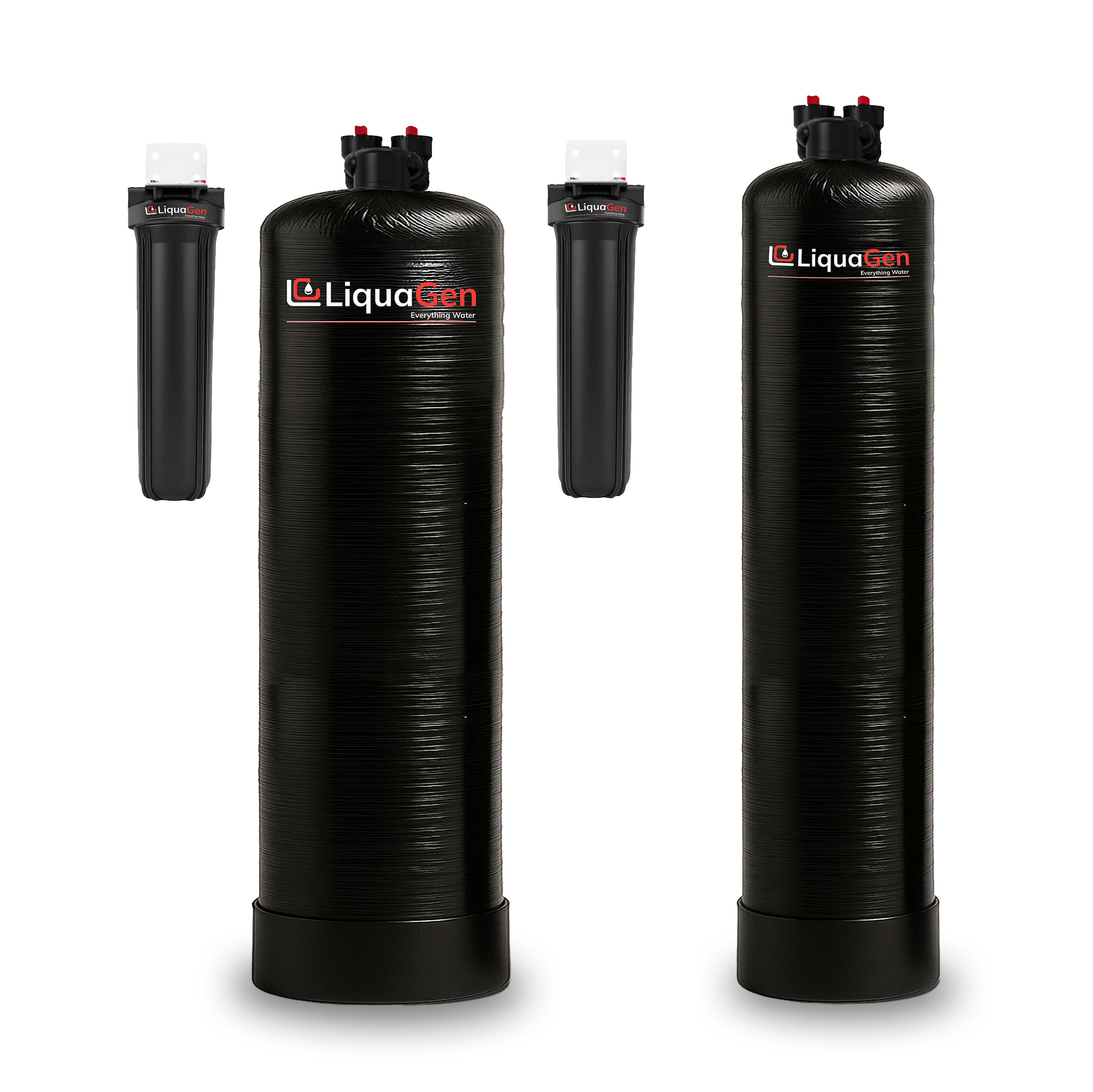 Salt-Free Water Conditioner & Descaler with Copper Zinc Filtration + Interceptor - LiquaGen Water