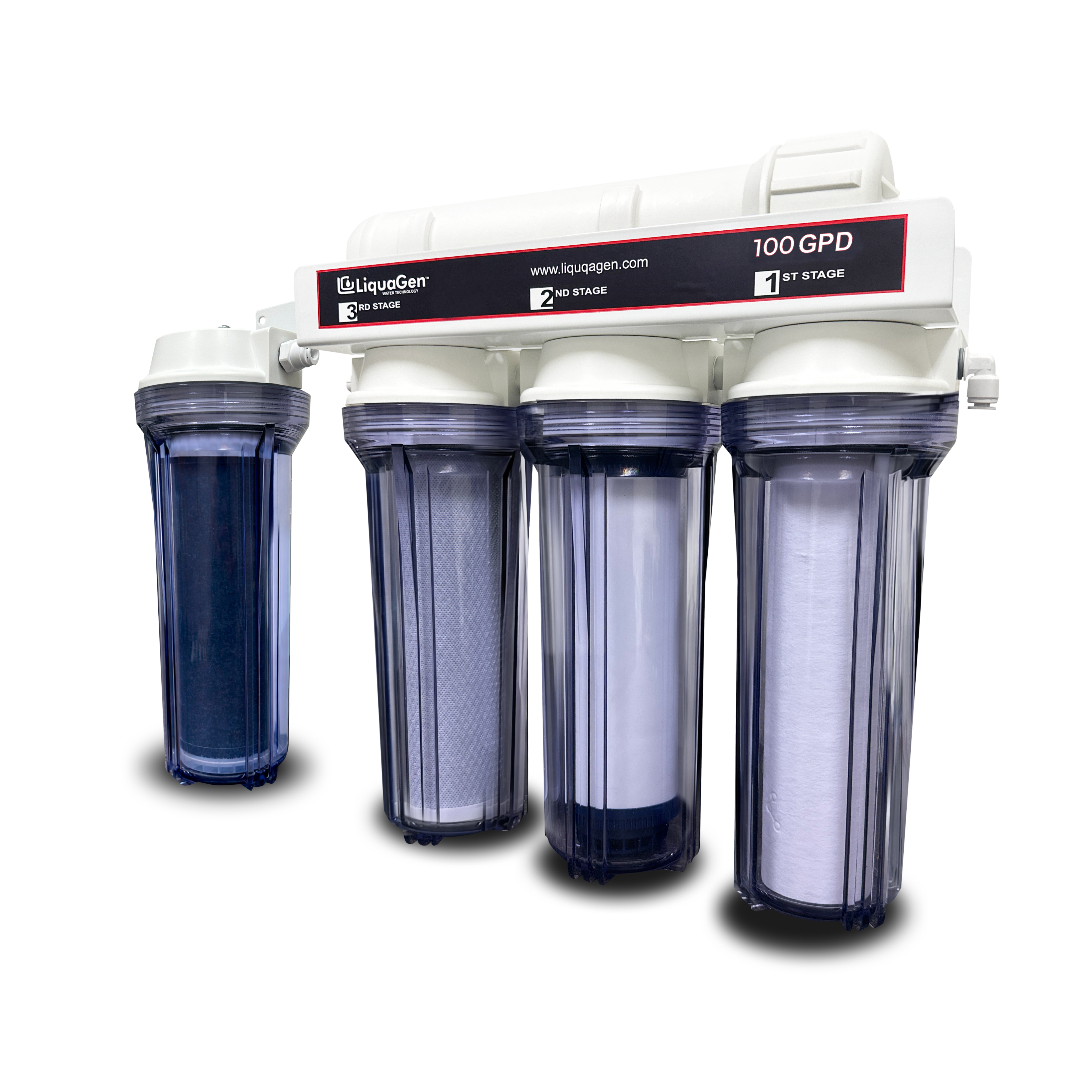 5 Stage Premium 100 GPD RO/DI Water System - LiquaGen Water