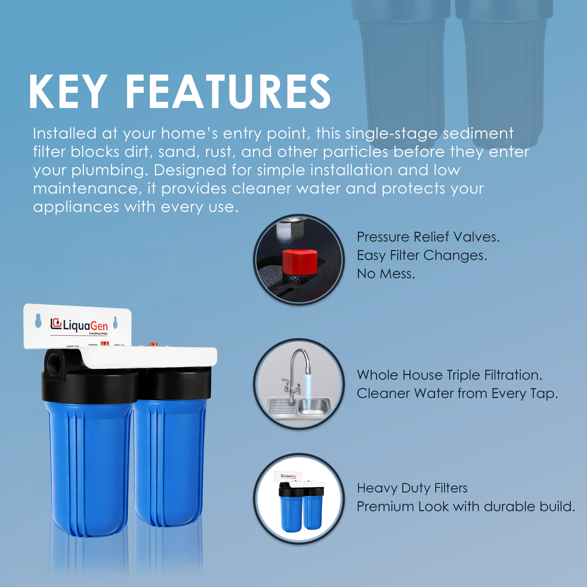 2-Stage Whole House Chlorine & Heavy Metal Reduction System