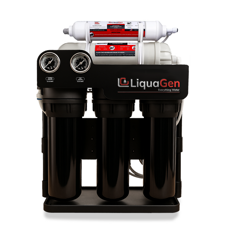 Light Commercial Grade Reverse Osmosis Water Filtration System 200 GPD | 5 Stage RO + Booster Pump
