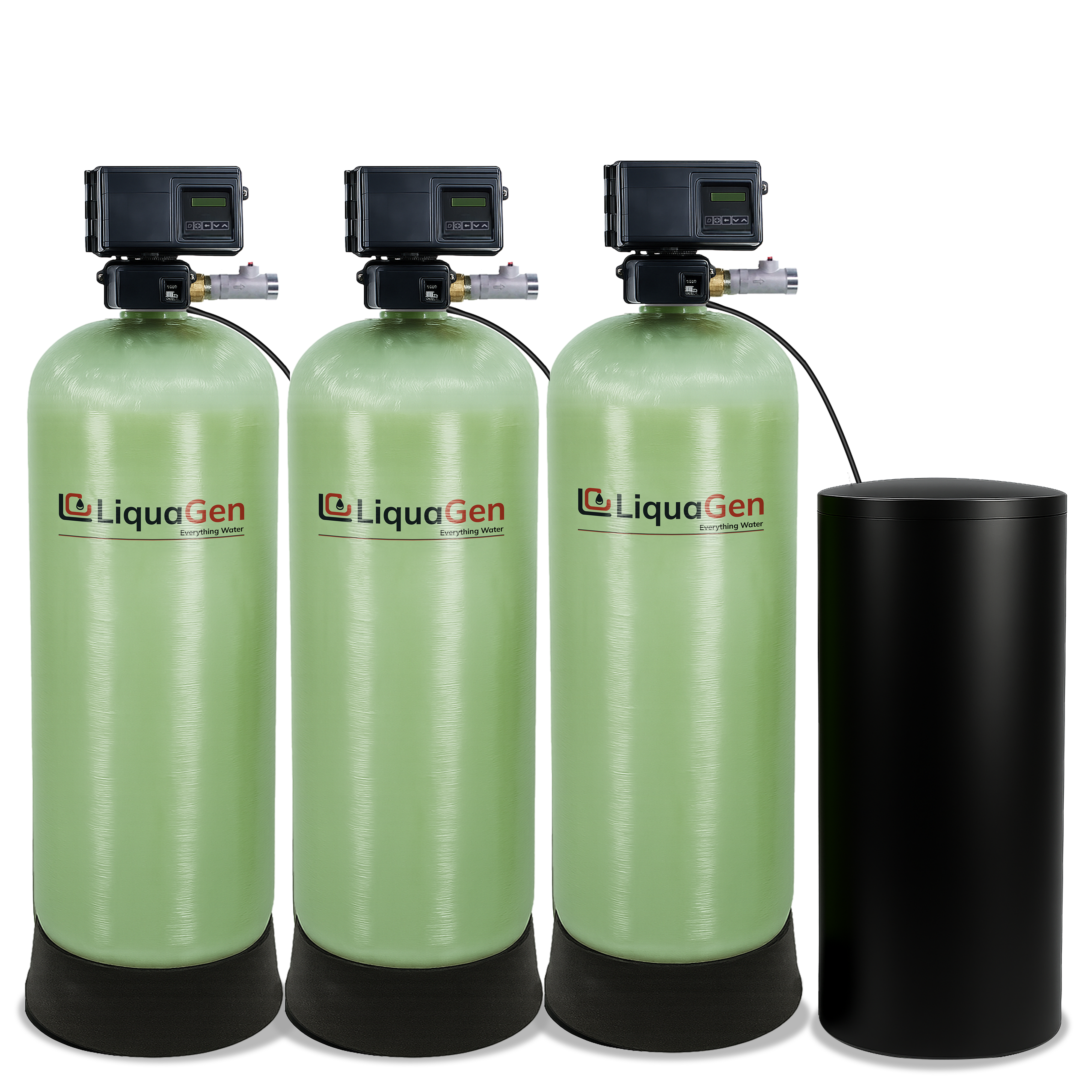 2" Triple Tank Commercial Water Softener - LiquaGen Water