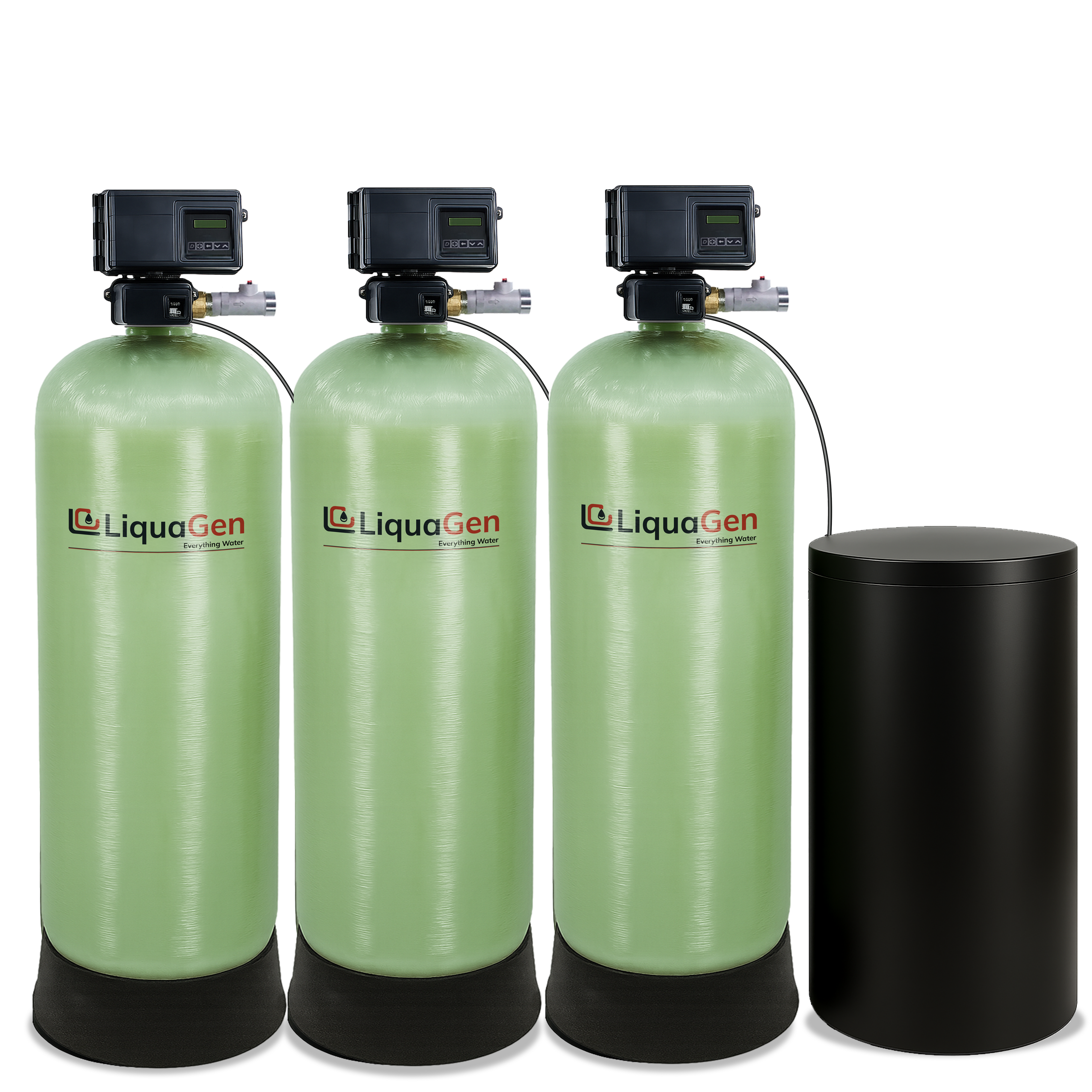 2" Triple Tank Commercial Water Softener - LiquaGen Water