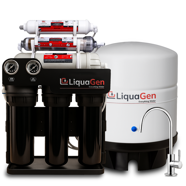 Light Commercial Grade Reverse Osmosis Water Filtration System 300 GPD | 6 Stage RO + Booster Pump