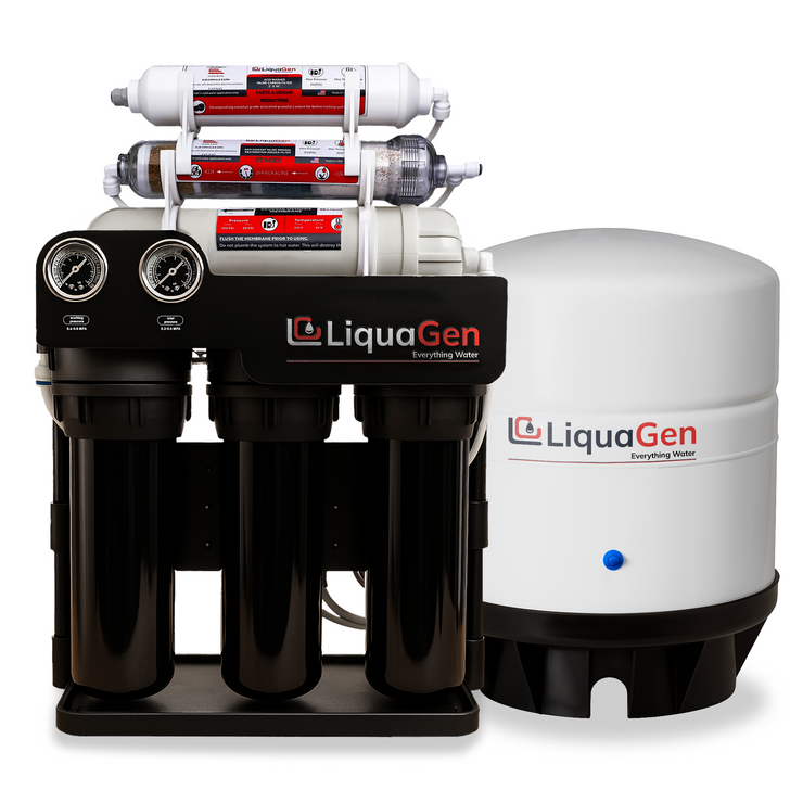 Light Commercial Grade Reverse Osmosis Water Filtration System 300 GPD | 6 Stage RO + Booster Pump