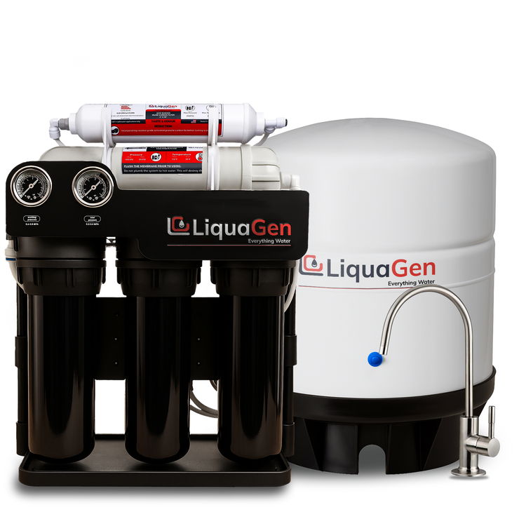 Light Commercial Grade Reverse Osmosis Water Filtration System 300 GPD | 5 Stage RO + Booster Pump