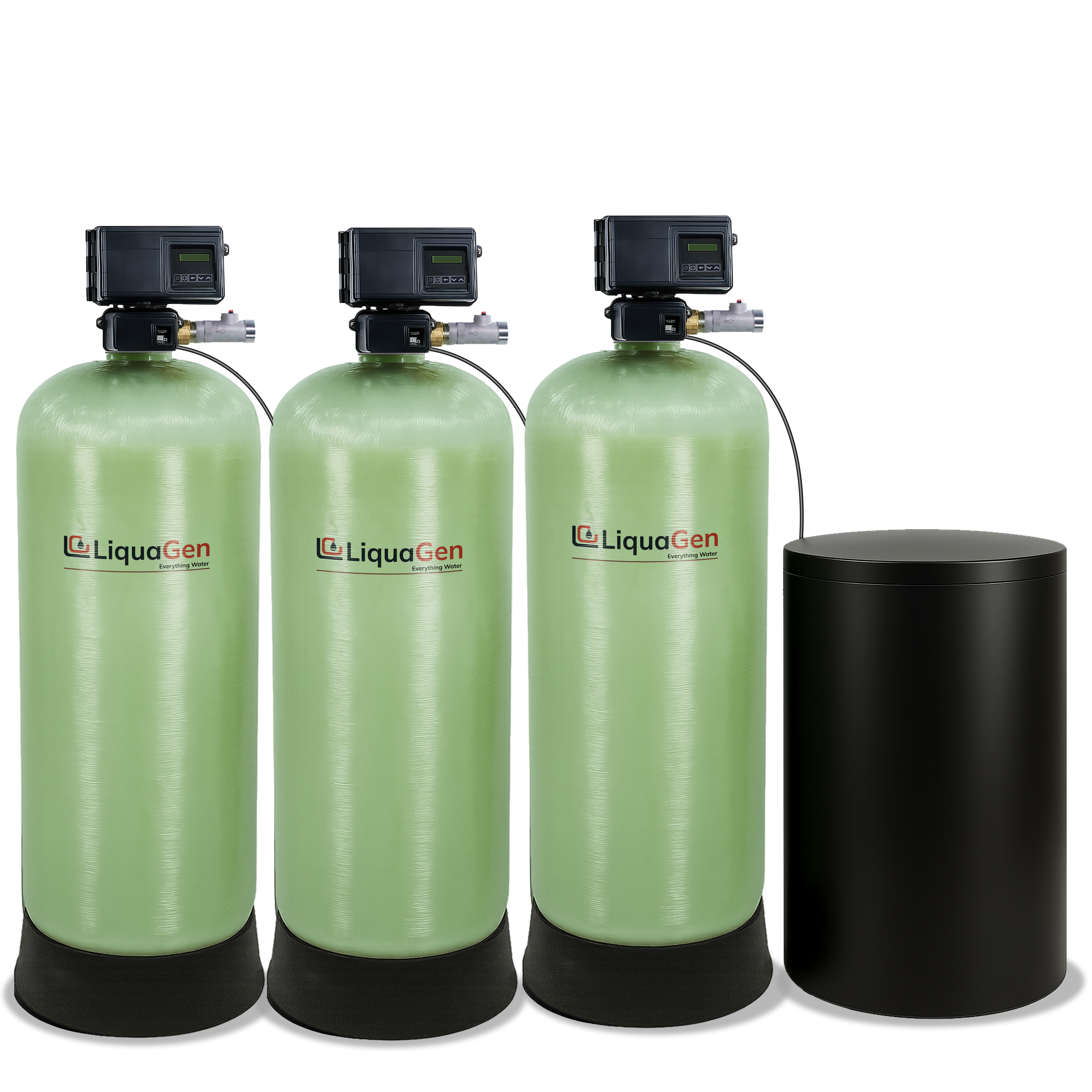 2" Triple Tank Commercial Water Softener - LiquaGen Water